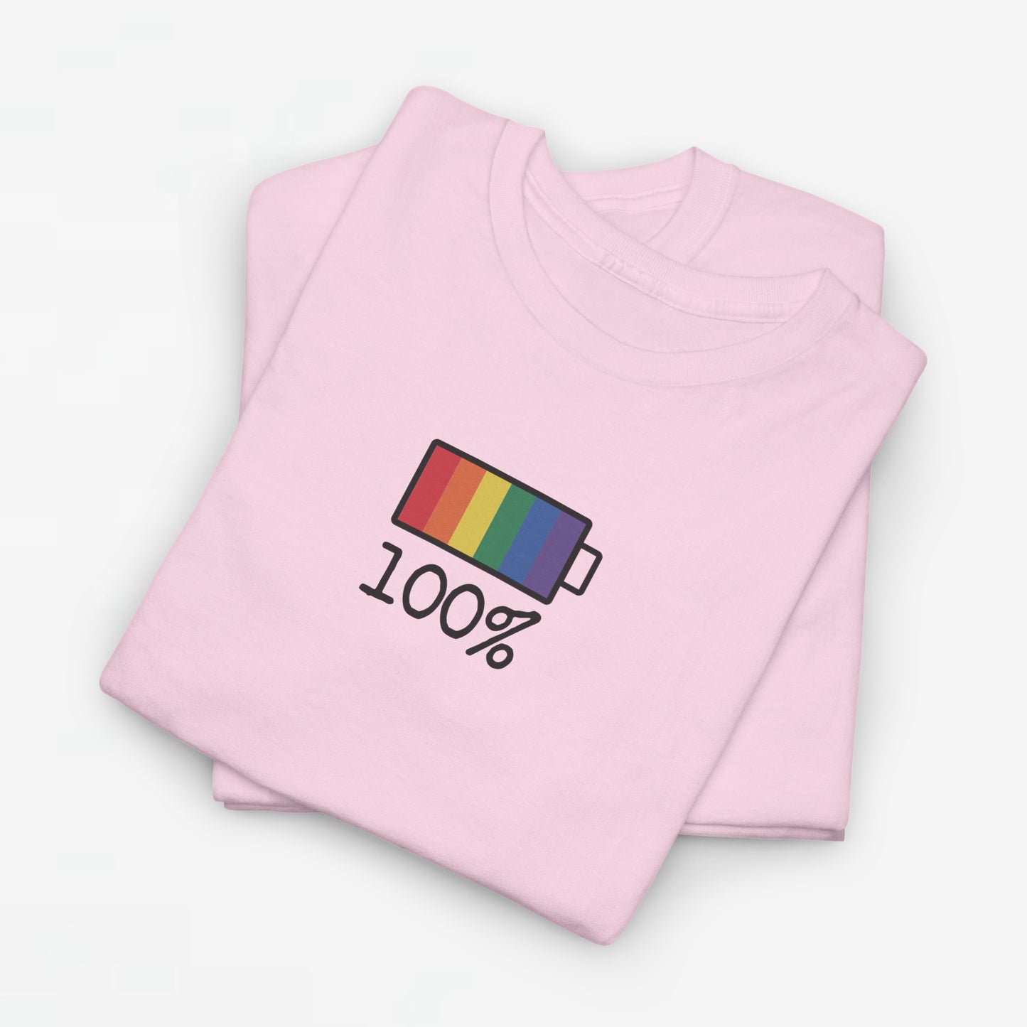 Gay Pride T-shirt - 100% Regenboog - Oversized #33