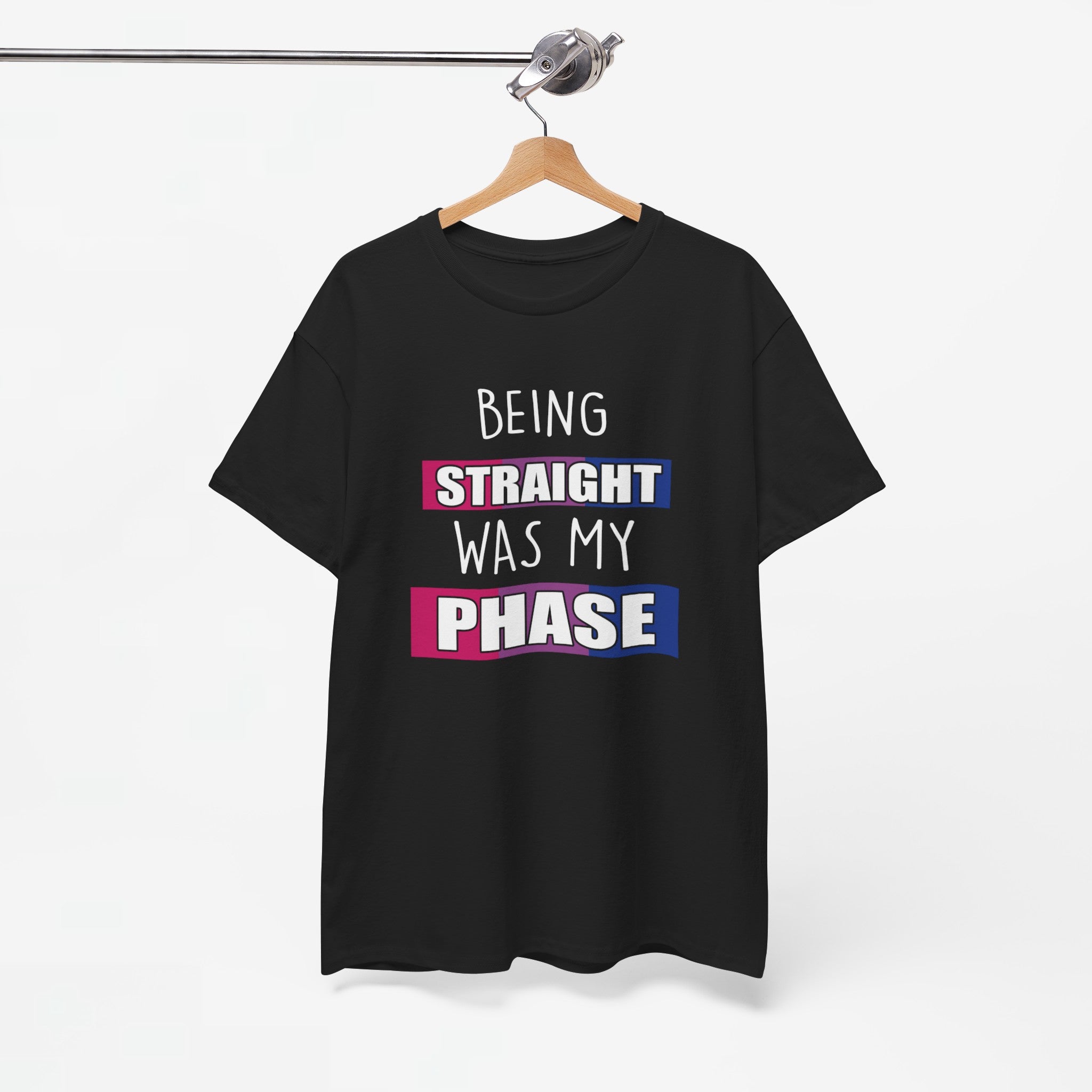 Gay Pride T-shirt - Being Straight Was My Phase - Oversized #61