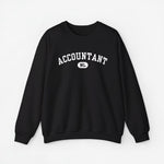 Zwarte trui met opdruk 'ACCOUNTANT' en rond logo 'NL'.