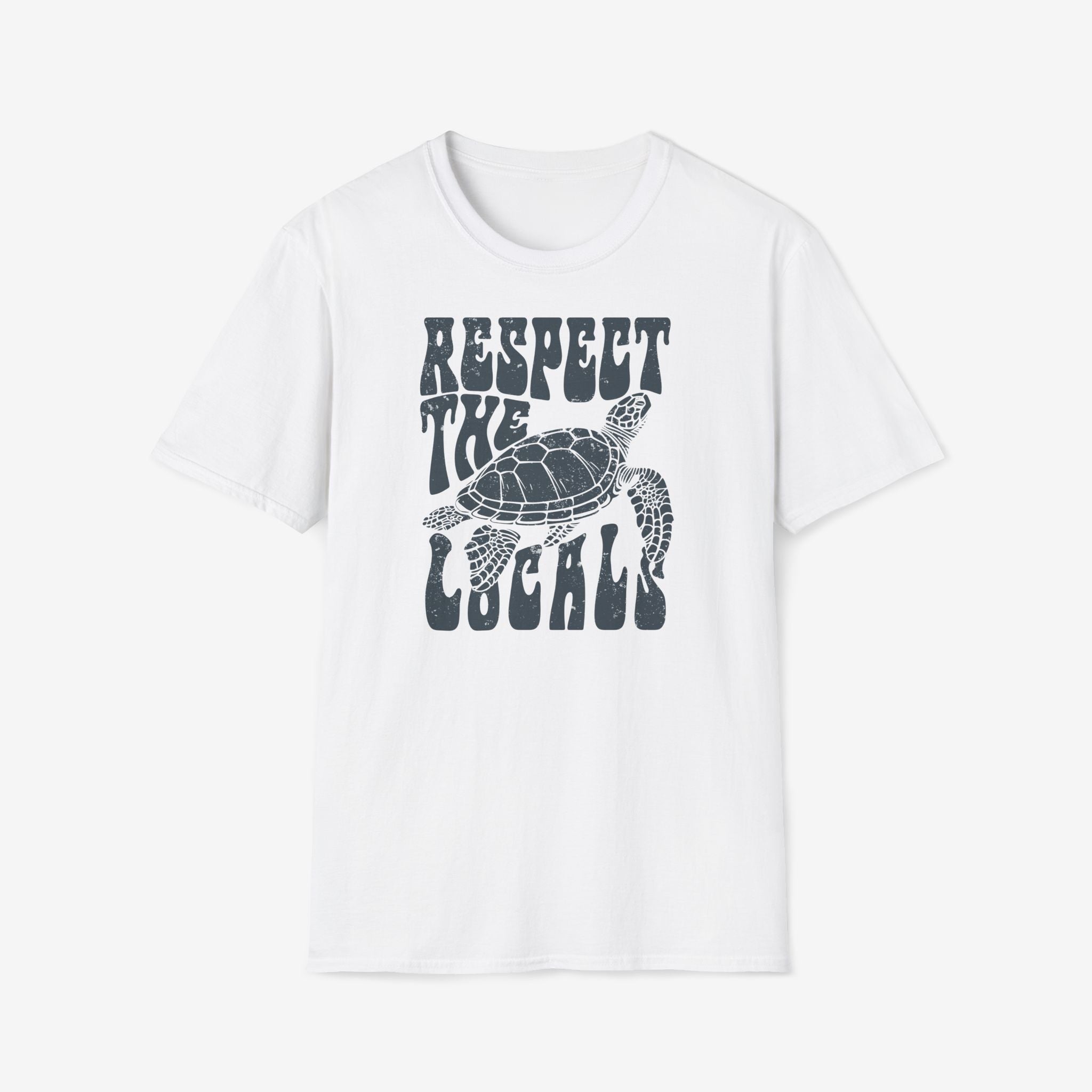 Dames Zomer T-shirt met print - Respect the locals | SkrrtShirt
