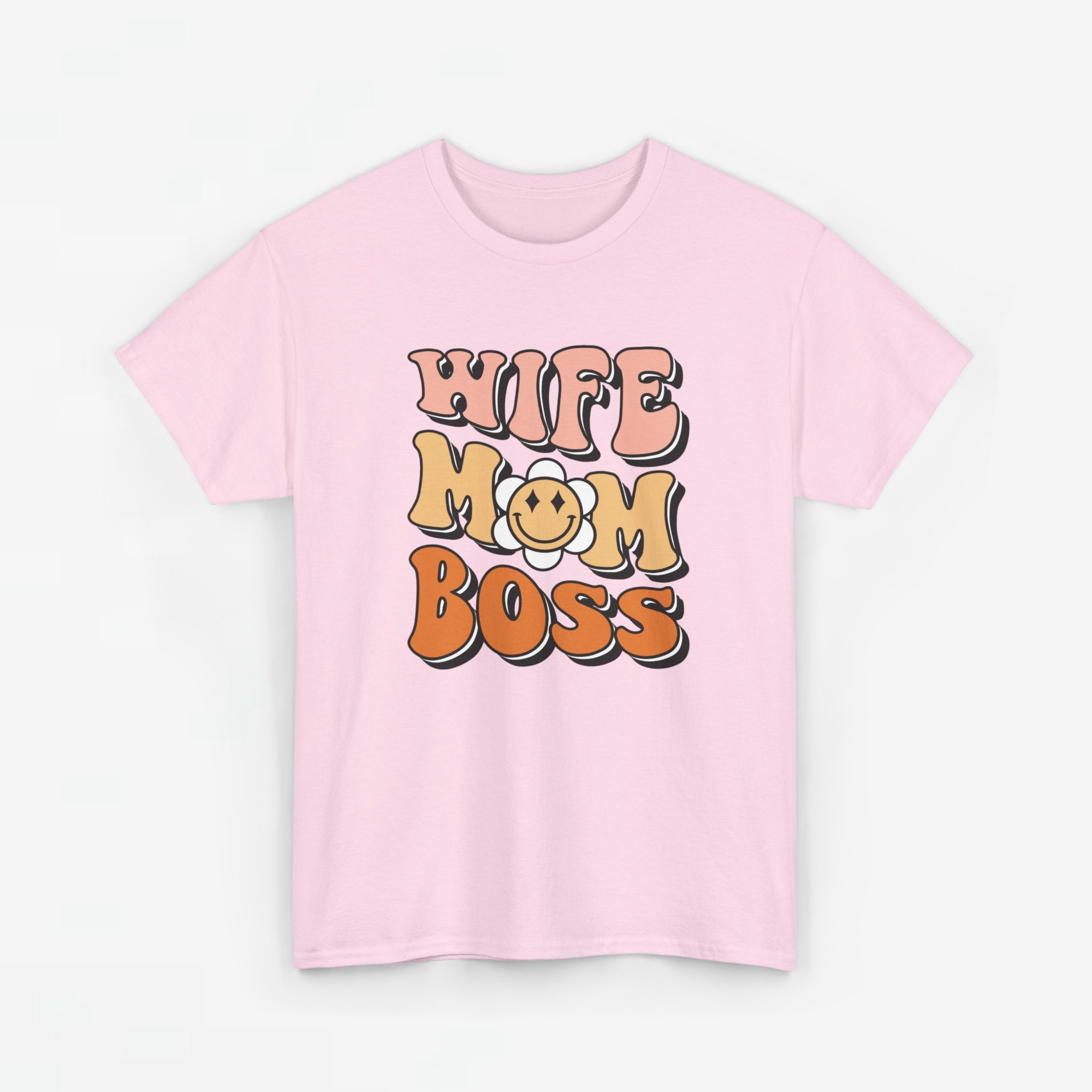 Moederdag Mama Cadeau - T-shirt - Wife Mom Boss - Oversized - #25