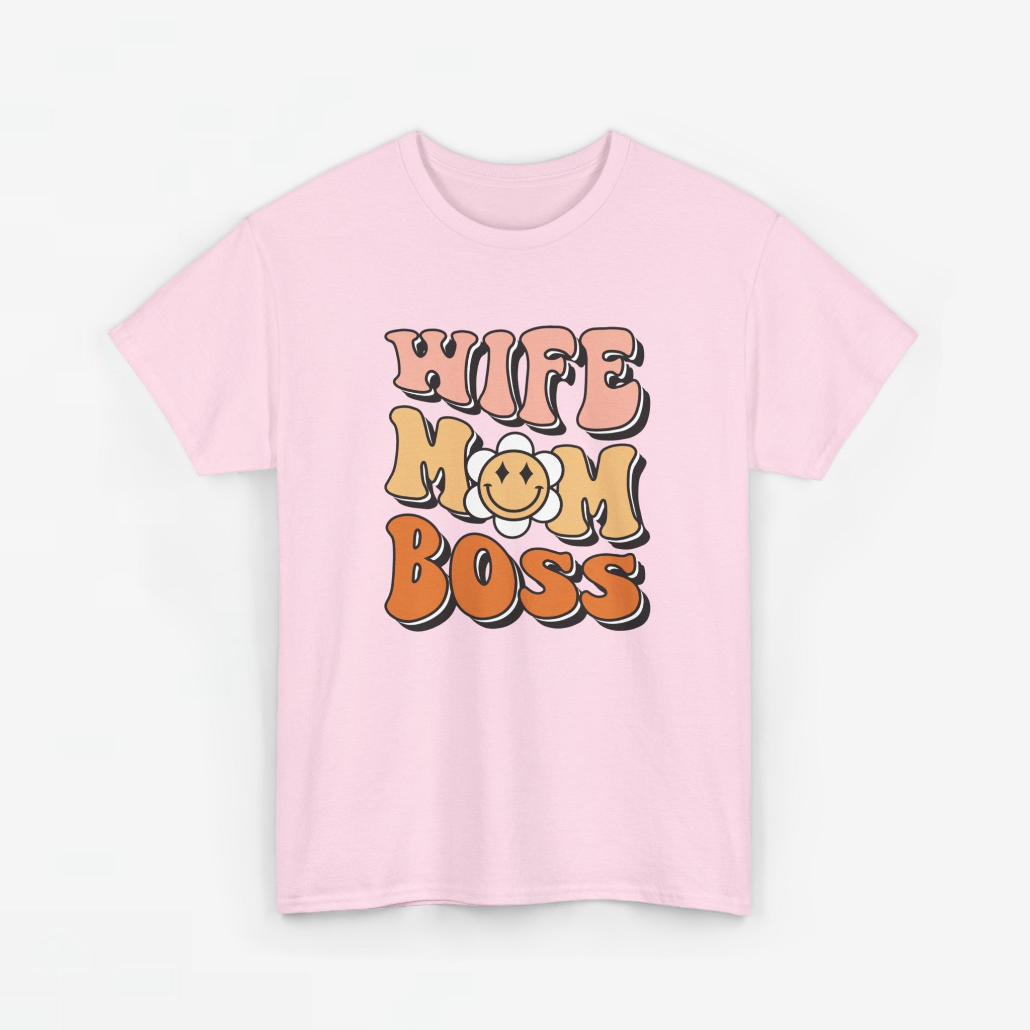 Moederdag Mama Cadeau - T-shirt - Wife Mom Boss - Oversized - #25