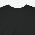 Zwarte t-shirt met ronde hals en korte mouwen