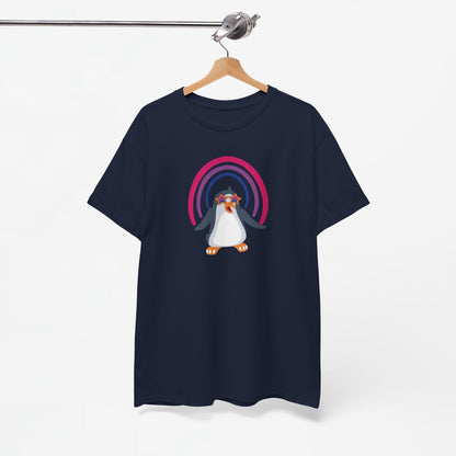 Gay Pride T-shirt - Bi Penguin - Oversized #59
