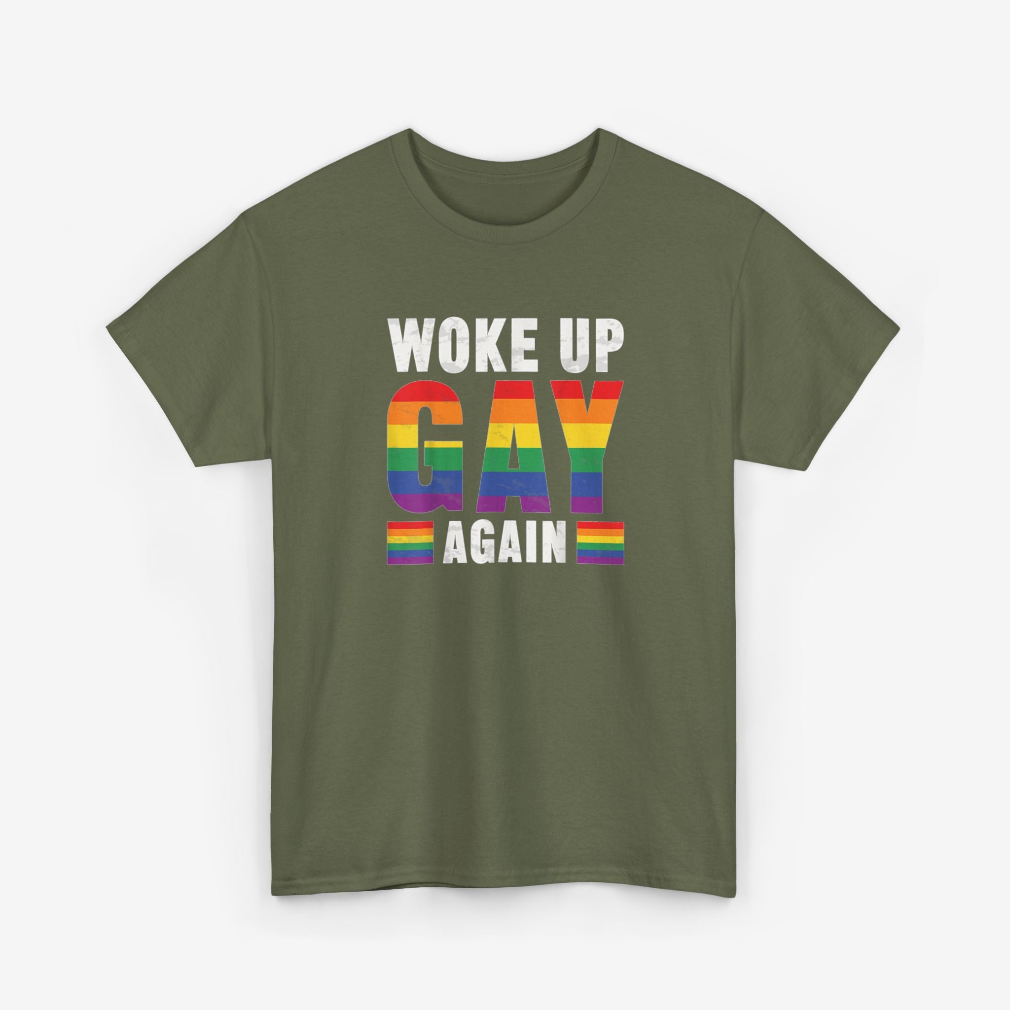 Gay Pride T-shirt - Woke Up Gay Again | SkrrtShirt