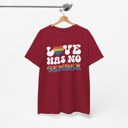 Gay Pride T-shirt - Love Has No Gender - Oversized #20