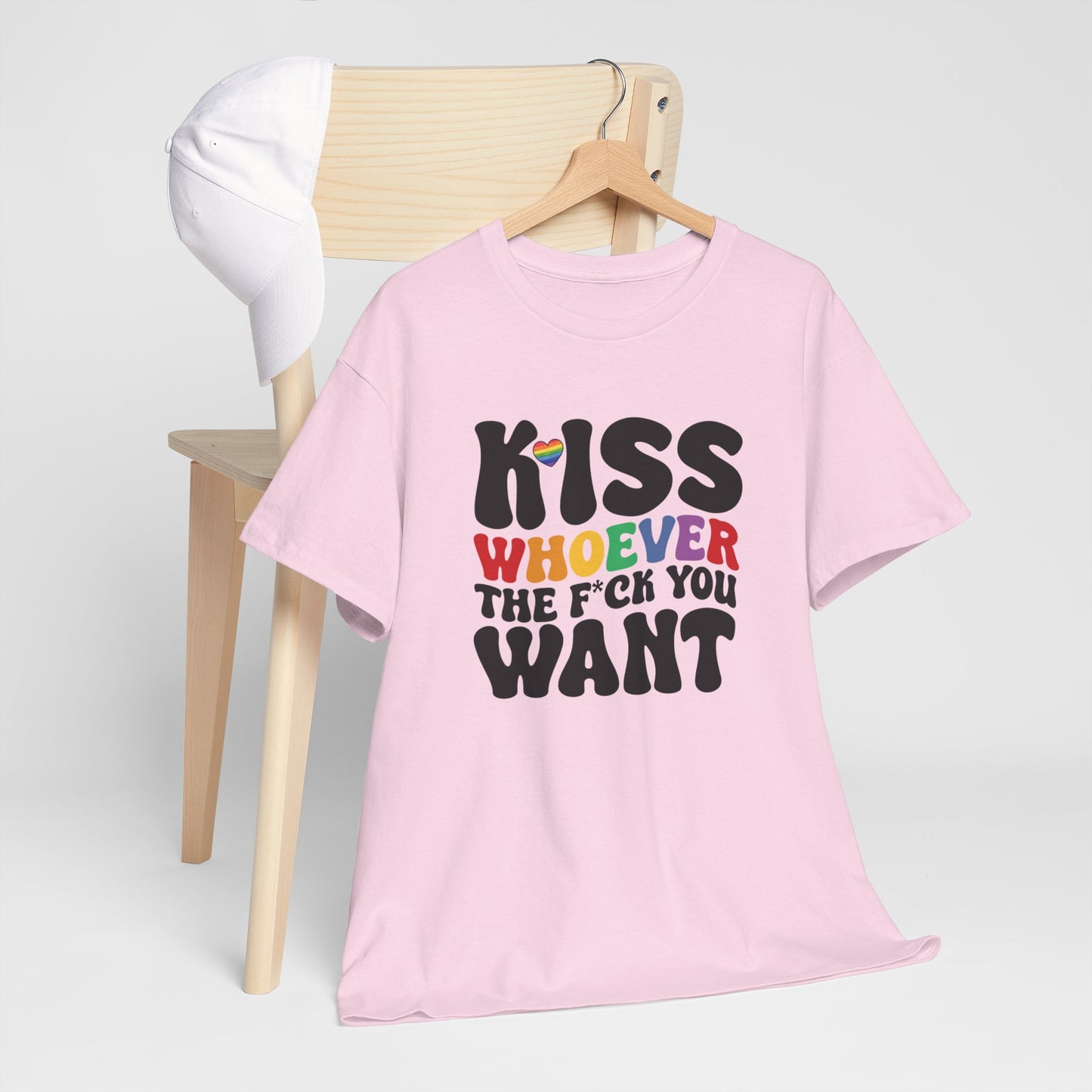 Gay Pride T-shirt - Kiss whoever the f*ck you want - Oversized #34