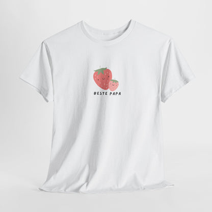 Vaderdag Papa Cadeau - T-shirt - Beste Papa Aardbei - Oversized #61