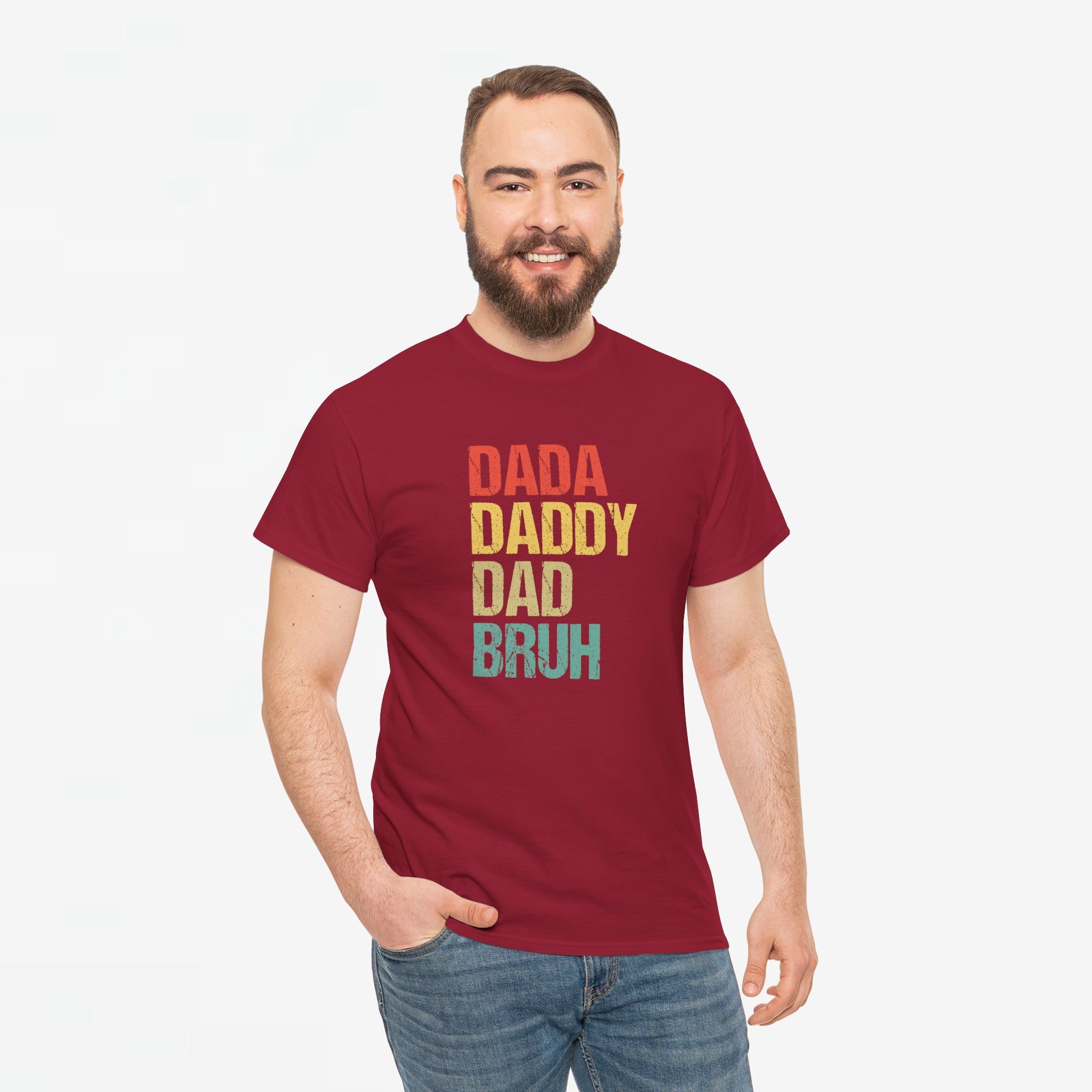 Vaderdag Papa Cadeau - T-shirt - Dada Daddy Dad Bruh - Oversized #28