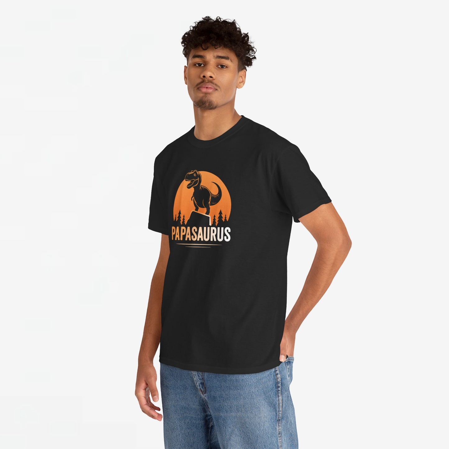 Vaderdag Papa Cadeau - T-shirt - Papasaurus - Oversized #40