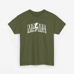 Groene oversized t-shirt met MAMA-print op de borst