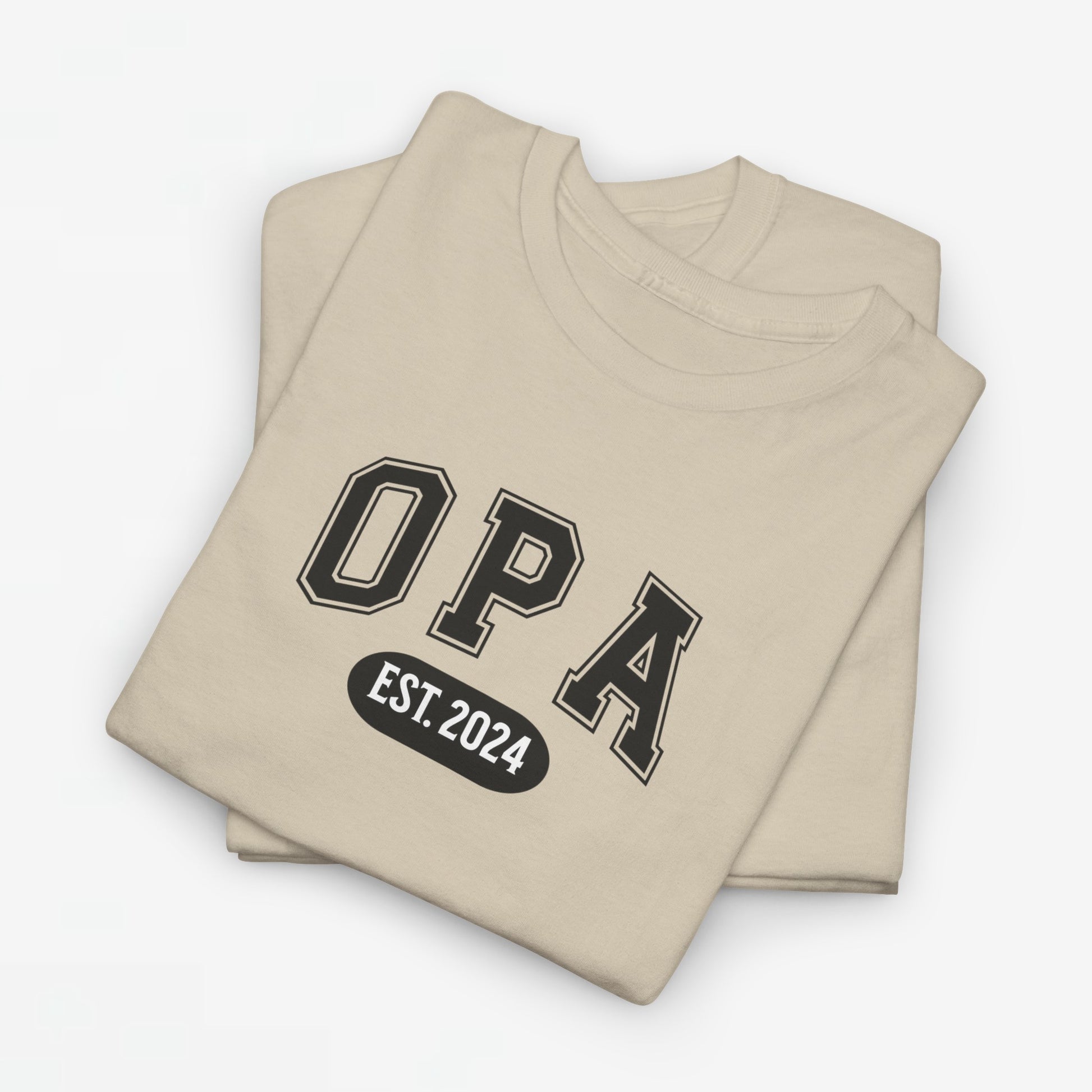 Gepersonaliseerde Vaderdag Papa Cadeau - T-shirt - Opa - EST [Jaar]
