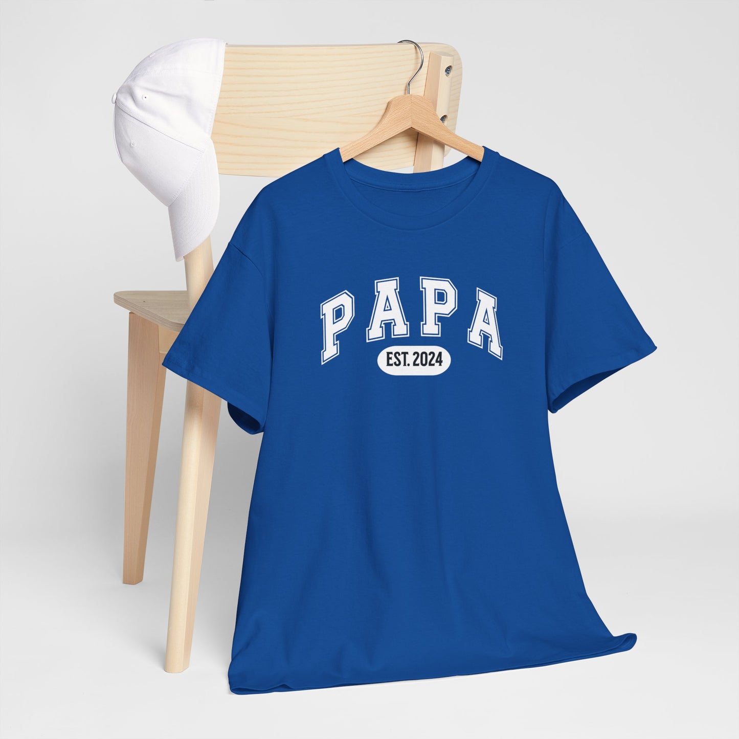 Gepersonaliseerde Vaderdag Papa Cadeau - T-shirt - Papa - EST [Jaar]