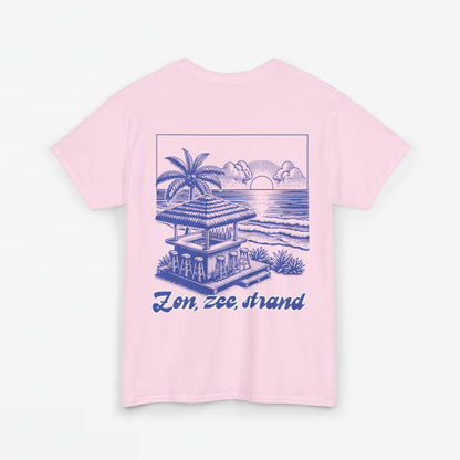 Zomer T-shirt voor Dames - Skrrtshirt Zomervakantie Oversized Tee #5- Zon, Zee, Strand