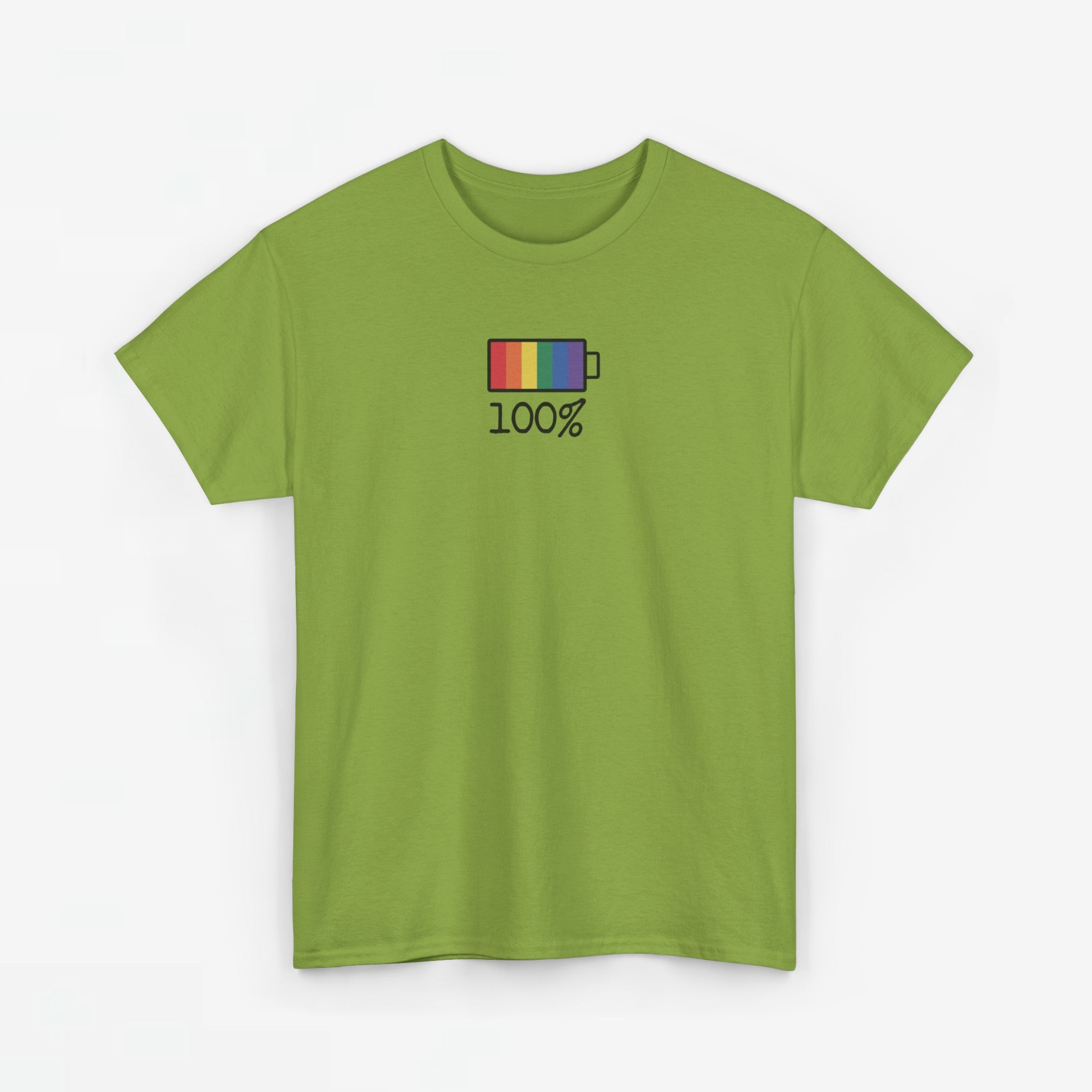 Gay Pride T-shirt - 100% Regenboog - Oversized #33