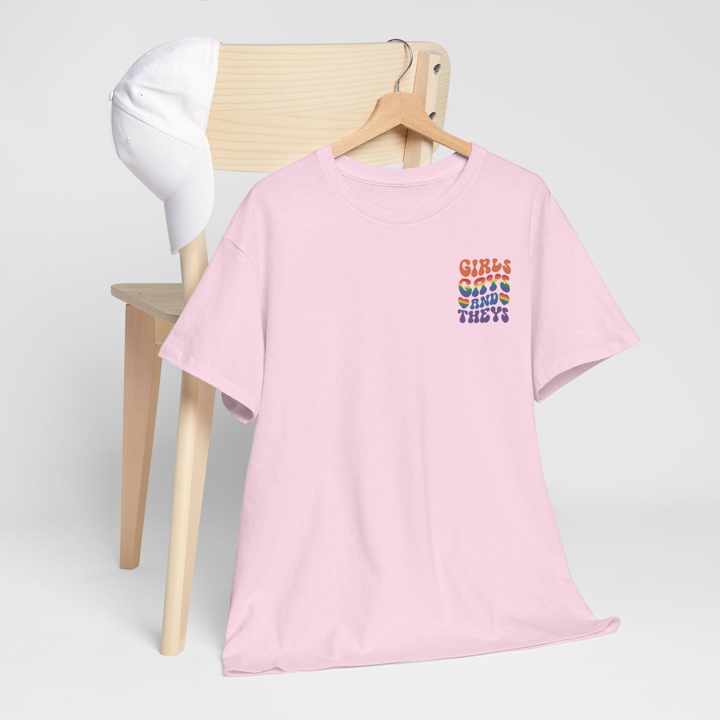 Gay Pride T-shirt - Girls Gays and Theys - Back Print - Oversized #21