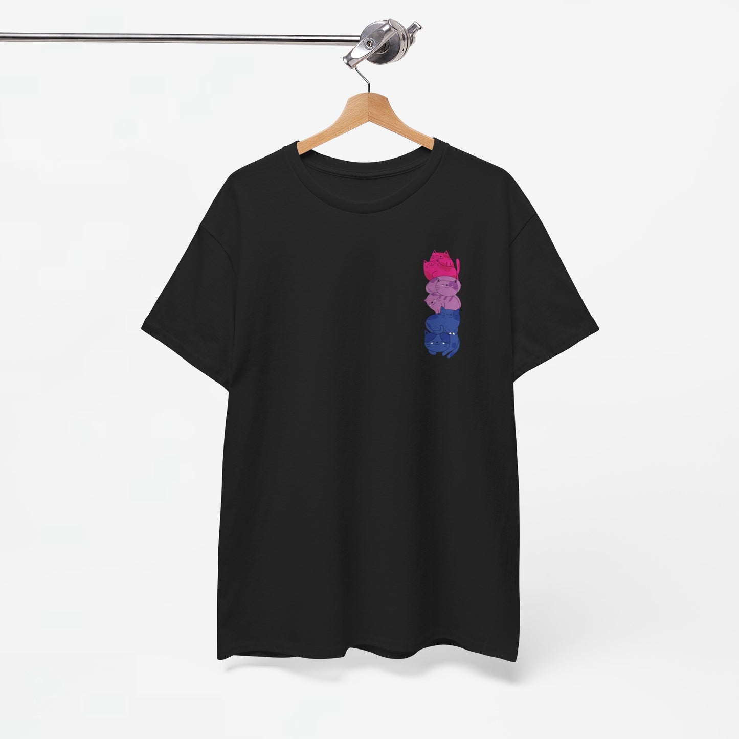 Gay Pride T-shirt - Katten Bi Vlag - Oversized #49