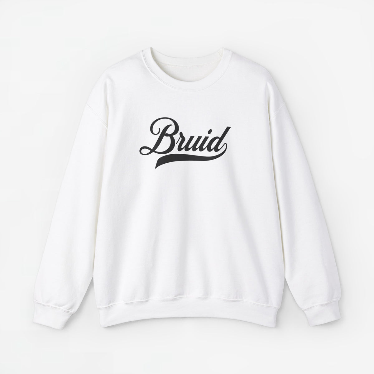 Witte sweater met 'Bruid' tekst op borst, lange mouwen