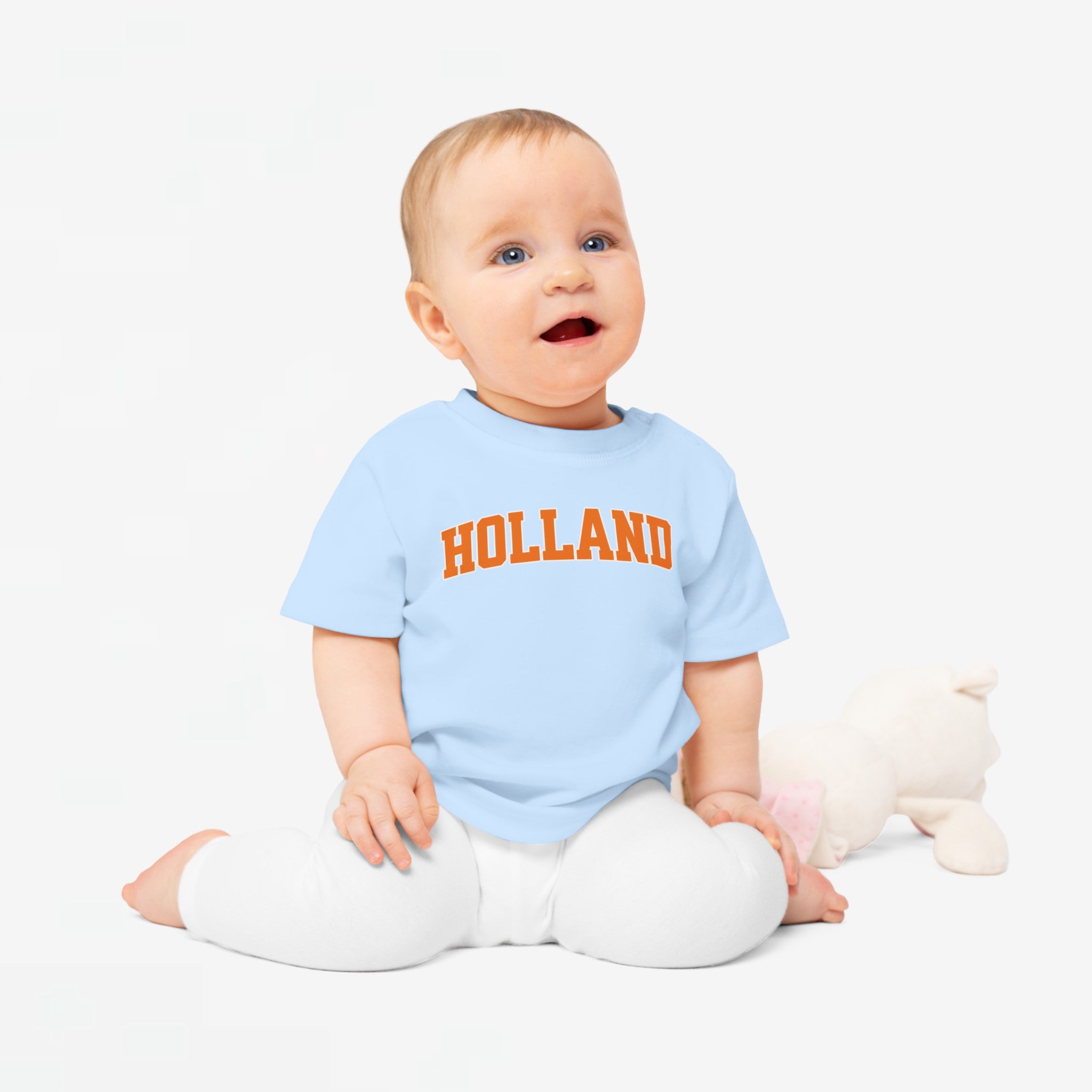 Baby T-shirt voor EK, WK en Koningsdag - HOLLAND