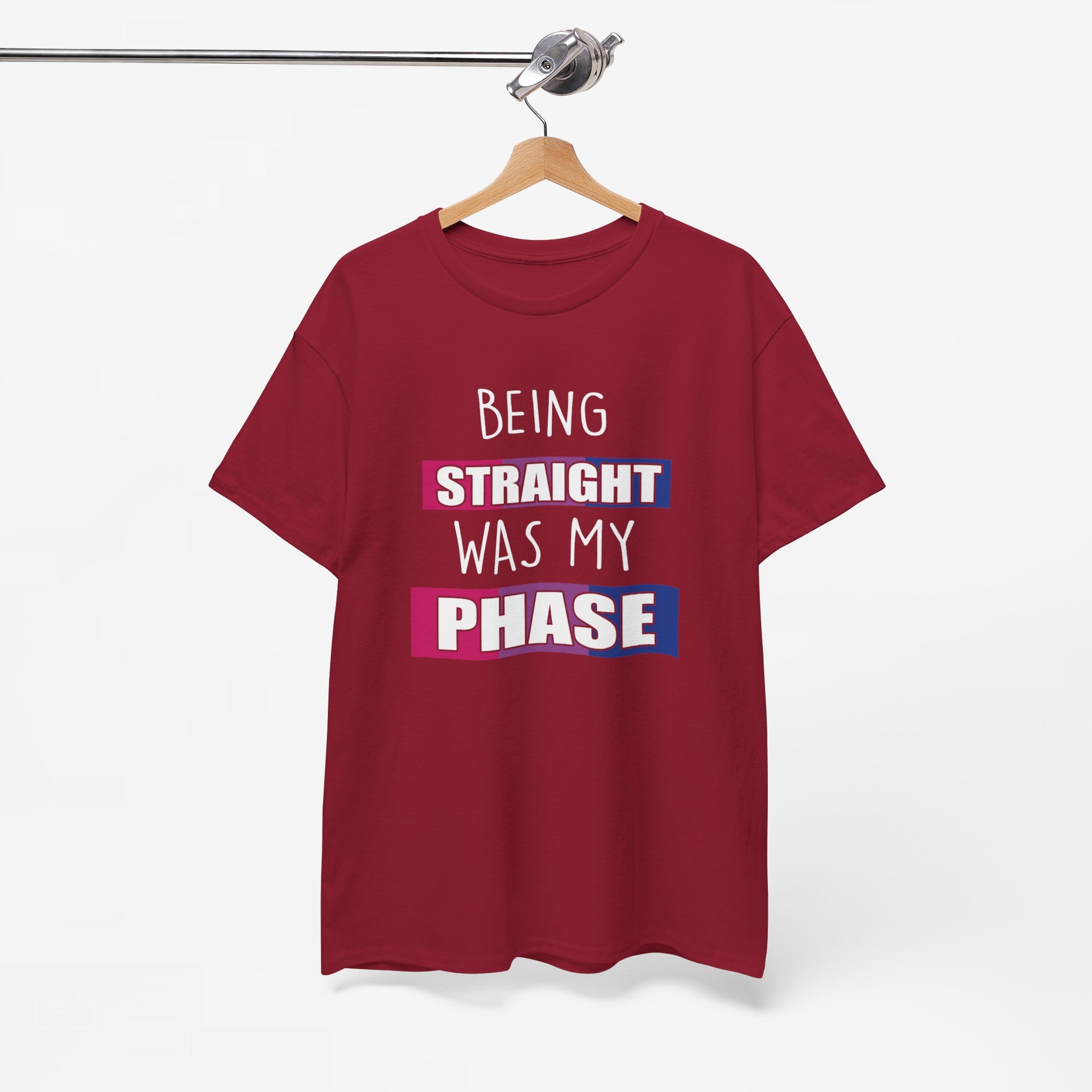 Gay Pride T-shirt - Being Straight Was My Phase - Oversized #61