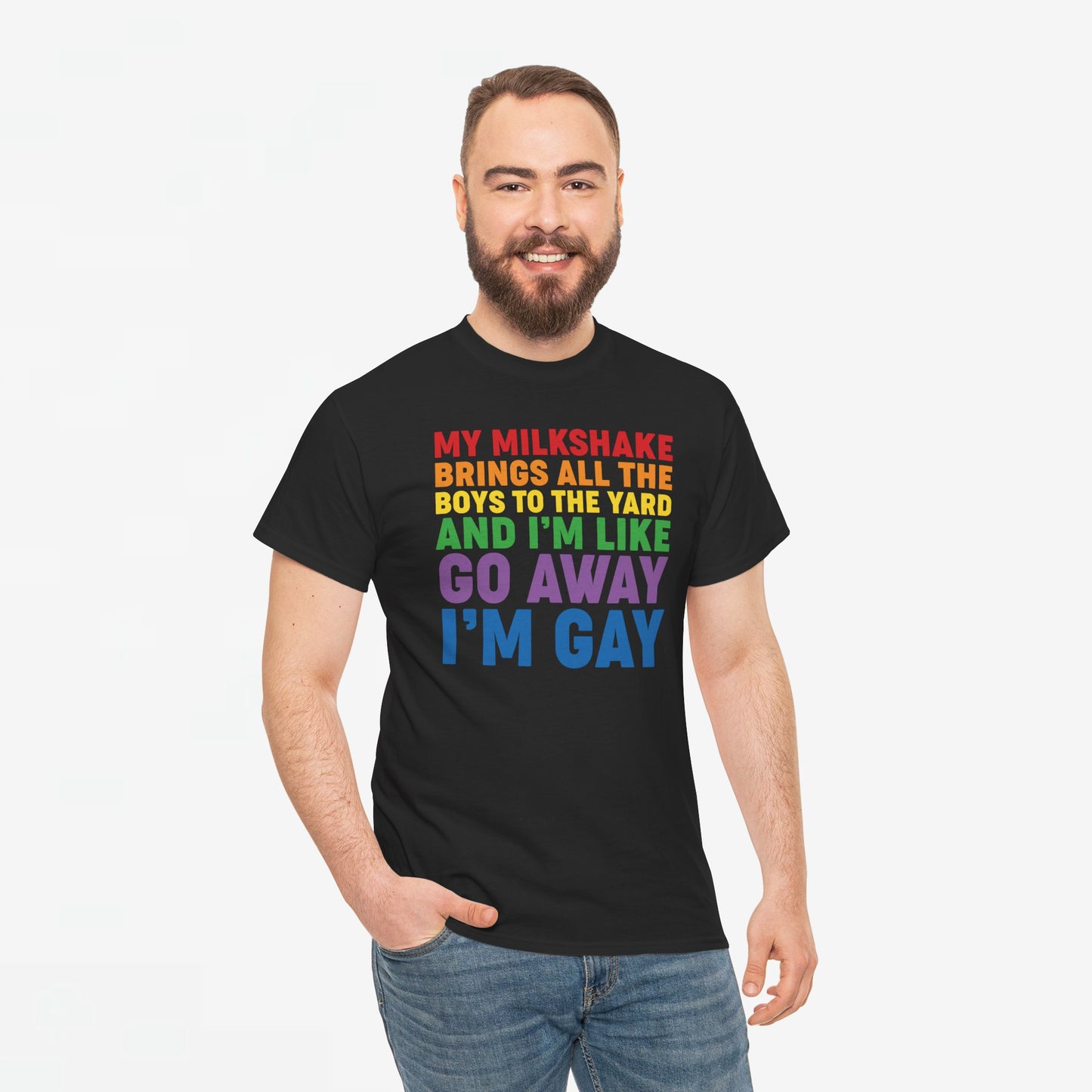 Gay Pride T-shirt - Go Away I'm Gay - Oversized #45