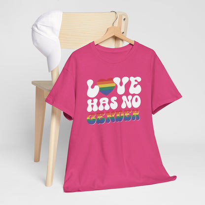 Gay Pride T-shirt - Love Has No Gender - Oversized #20