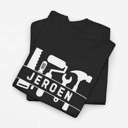 Gepersonaliseerde Vaderdag Papa Cadeau - T-shirt - Klusser Met Naam