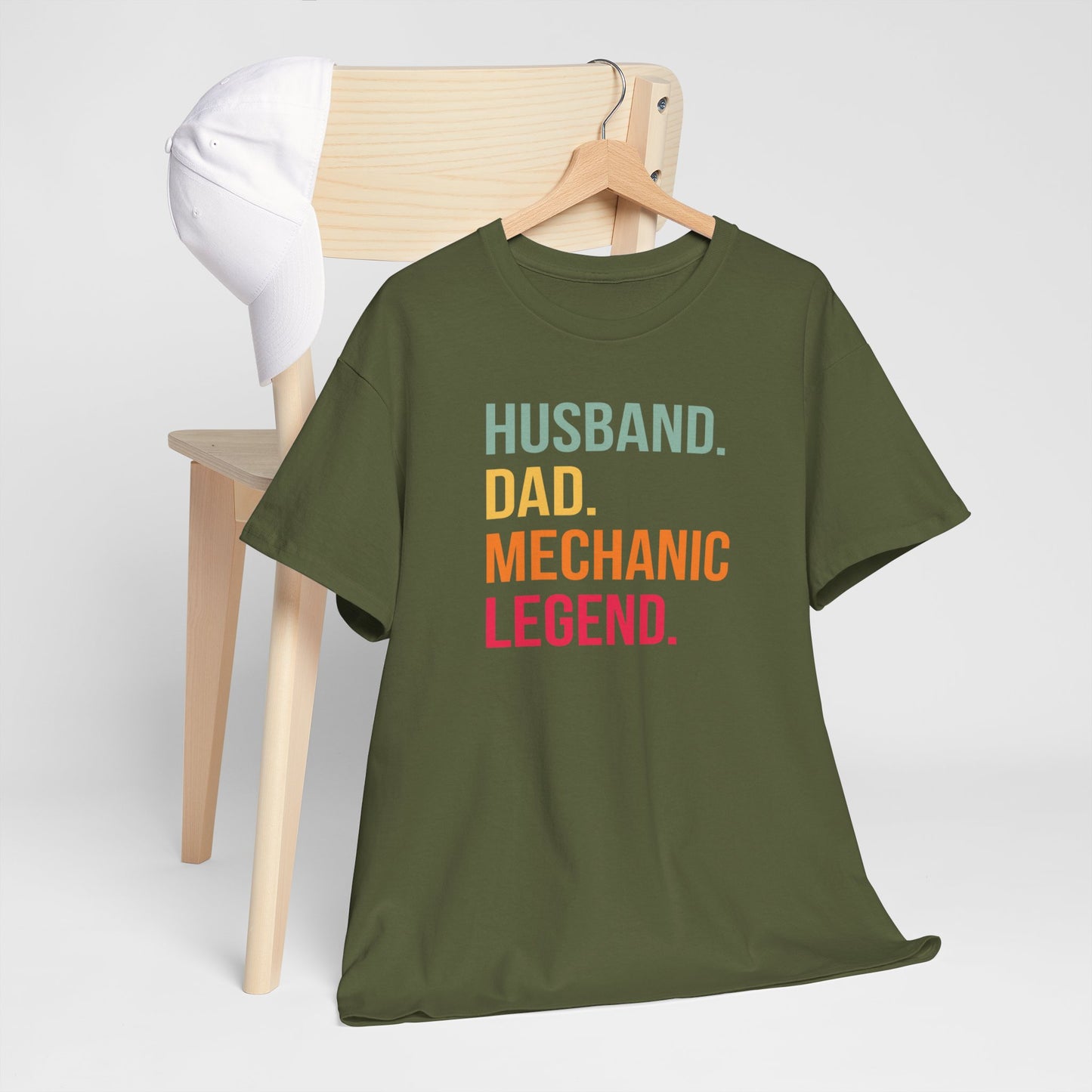 Vaderdag Papa Cadeau - T-shirt - Husband Dad Mechanic Legend - Oversized #46