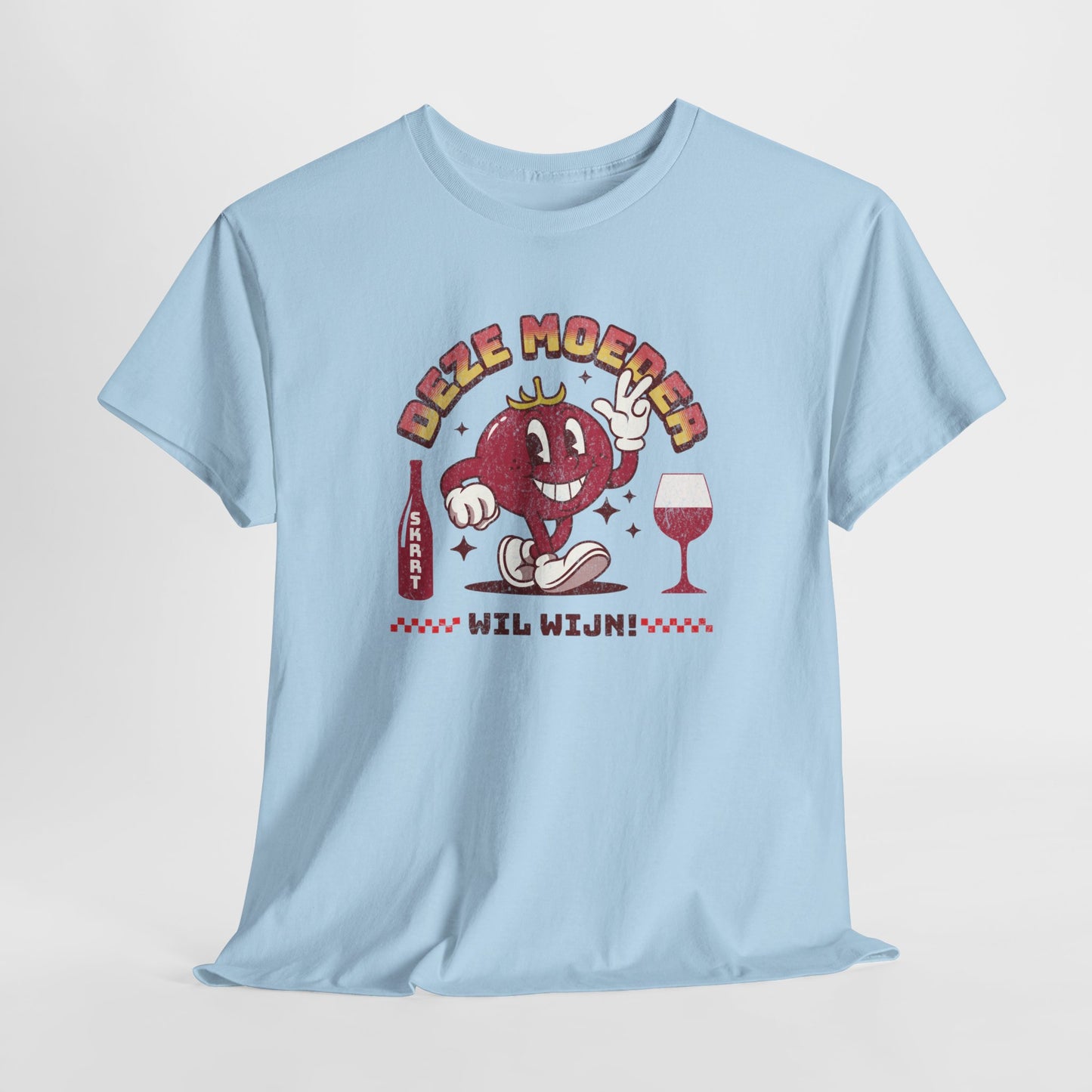 Moederdag Mama Cadeau - T-shirt - Deze Moeder Wil Wijn - Oversized - #97