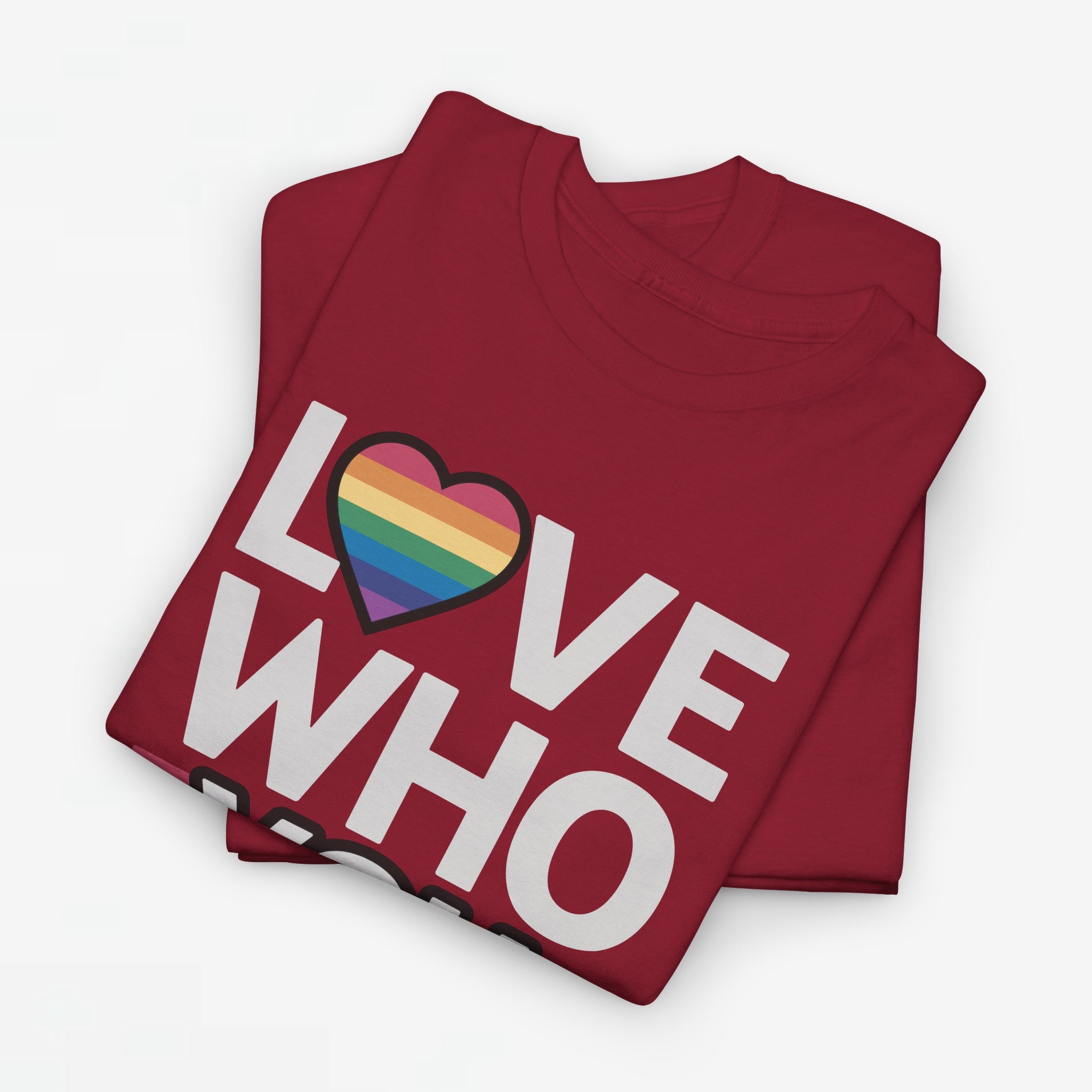Gay Pride T-shirt - Love Who You Want - Oversized #52