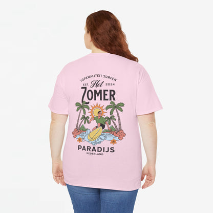 Zomer T-shirt voor Dames - Skrrtshirt Zomervakantie Oversized Tee #10 - Zomer Paradijs