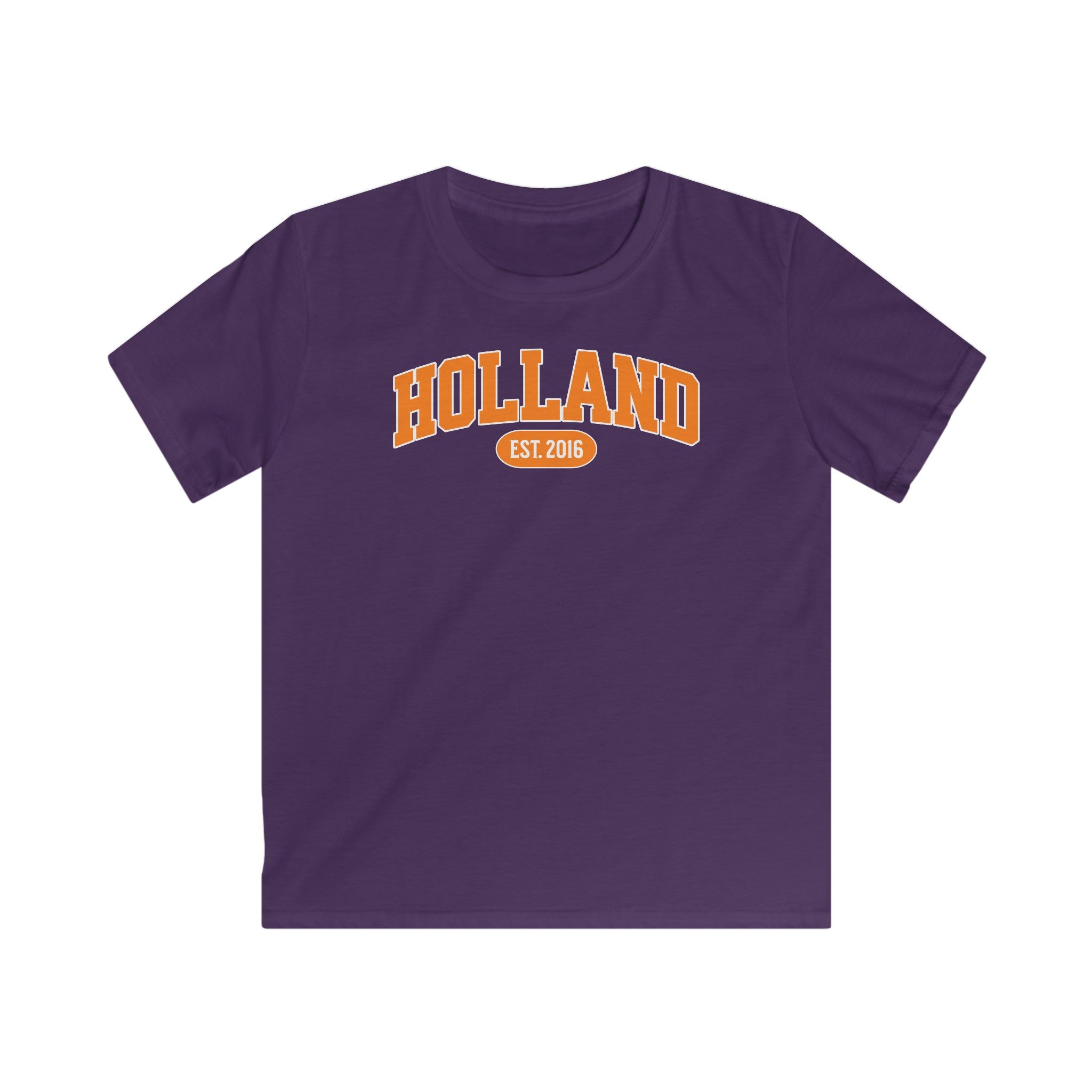 Kind Voetbal T-shirt - EK, WK en Koningsdag Kinderkleding - Personaliseer met Naam, Jaar & Rugnummer - HOLLAND