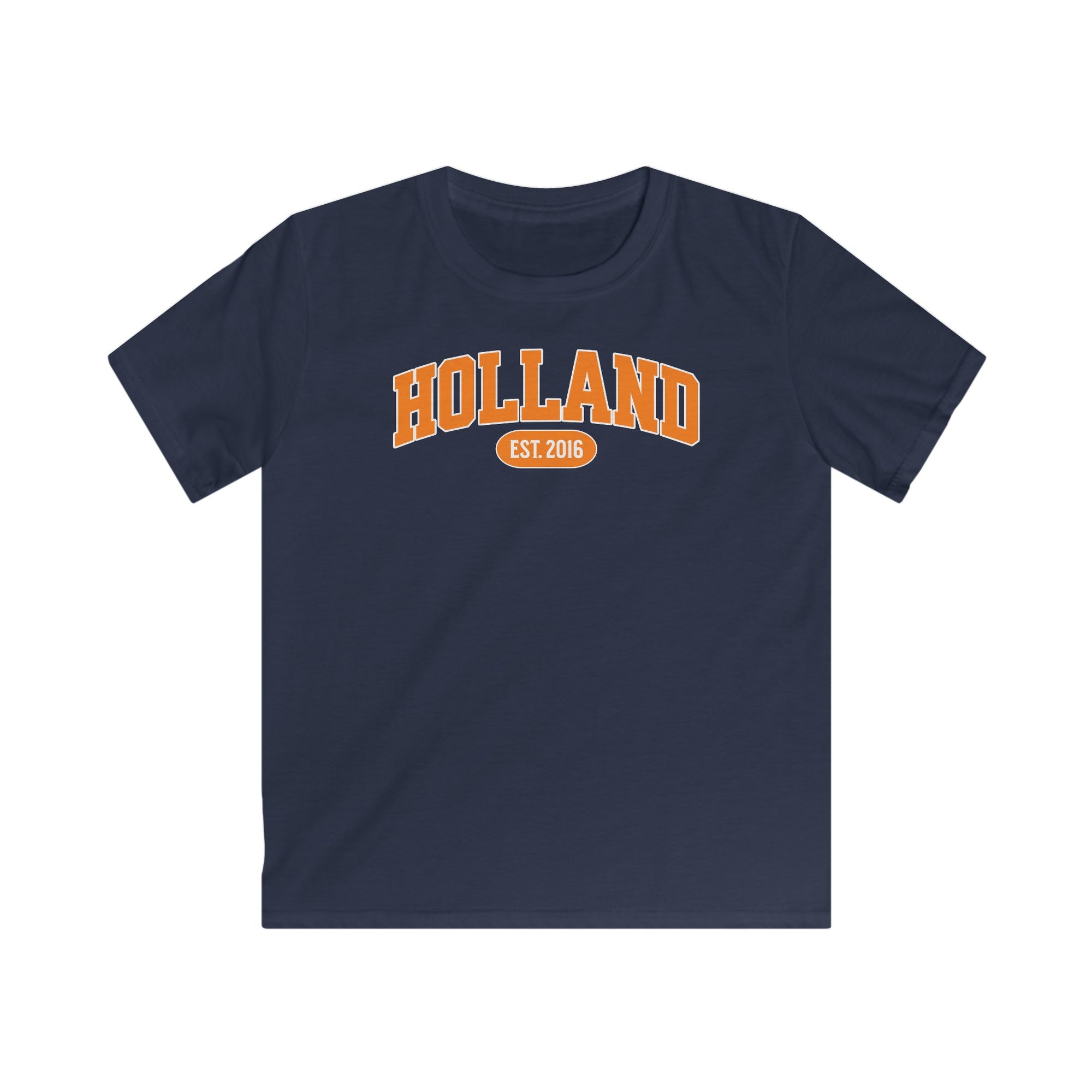 Kind Voetbal T-shirt - EK, WK en Koningsdag Kinderkleding - Personaliseer met Naam, Jaar & Rugnummer - HOLLAND