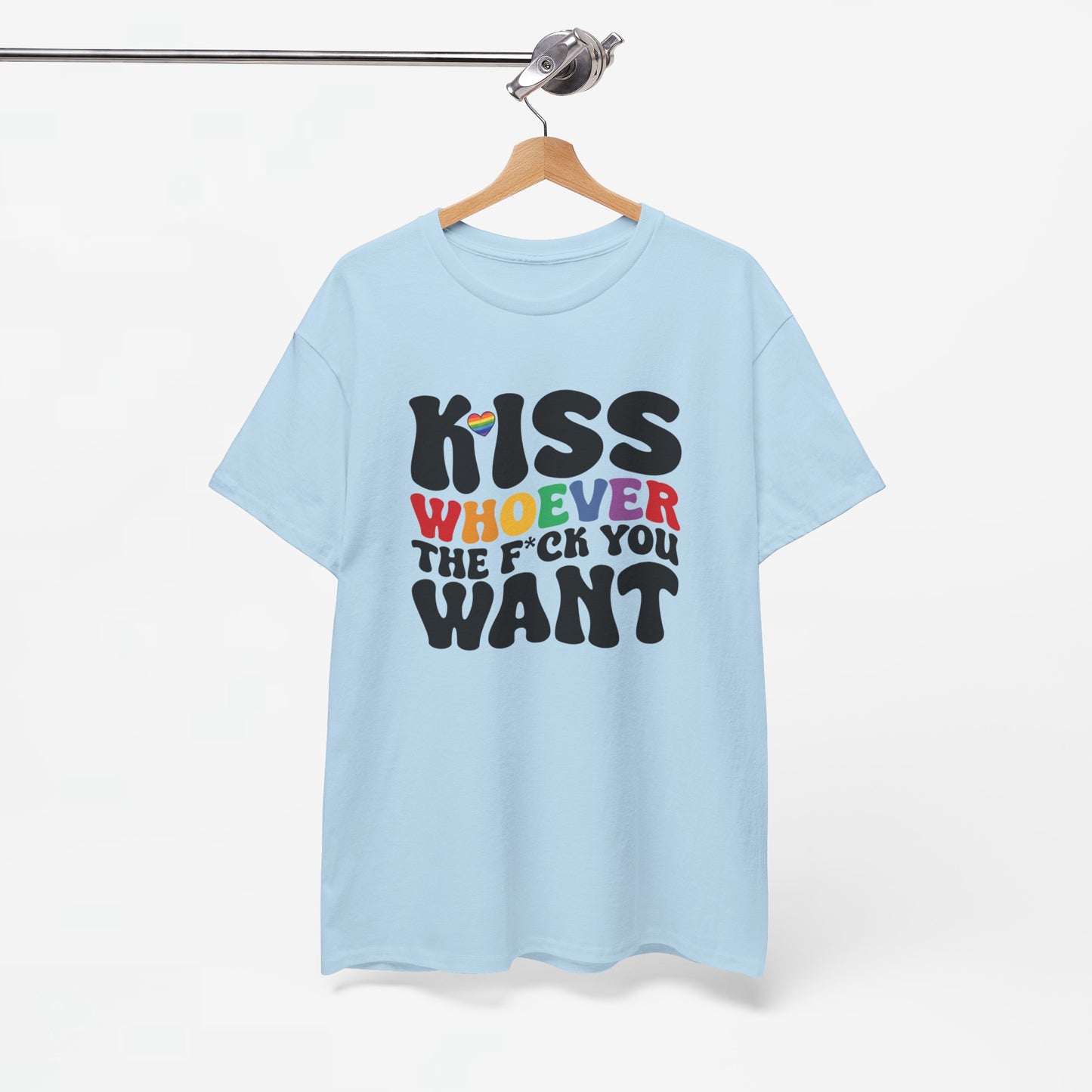 Gay Pride T-shirt - Kiss whoever the f*ck you want - Oversized #34