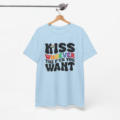 Gay Pride T-shirt - Kiss whoever the f*ck you want - Oversized #34