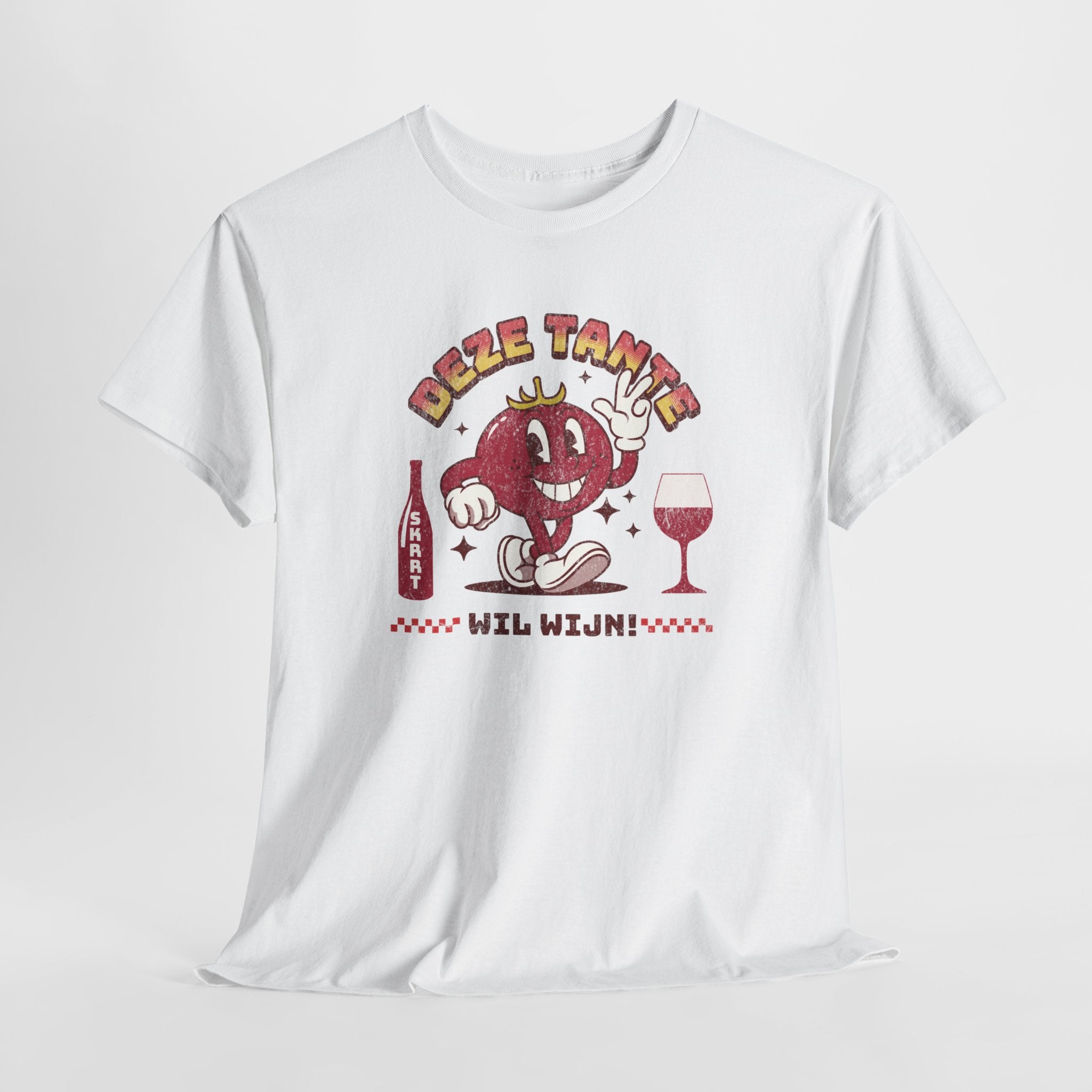 Moederdag Mama Cadeau - T-shirt - Deze Tante Wil Wijn - Oversized - #96