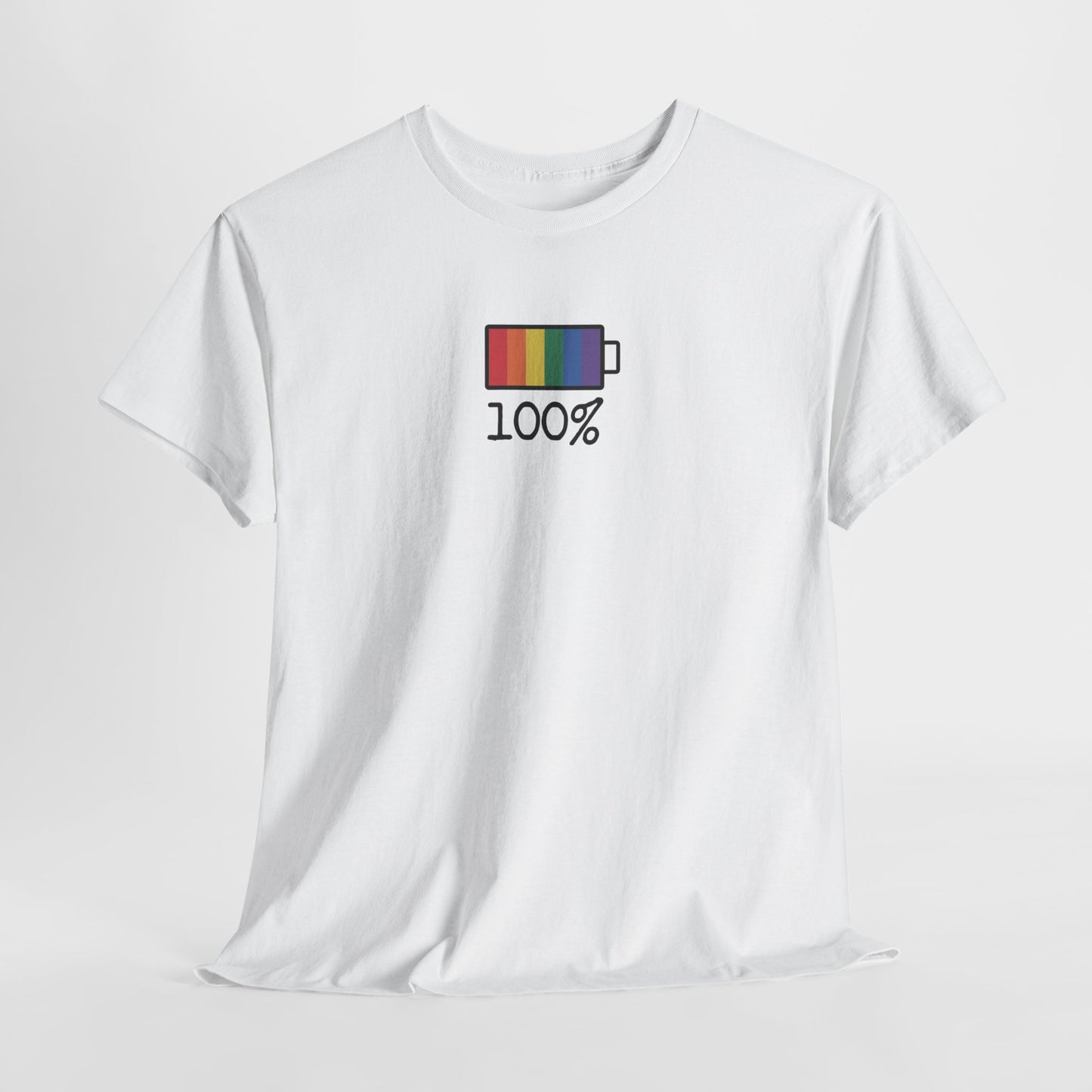 Gay Pride T-shirt - 100% Regenboog - Oversized #33