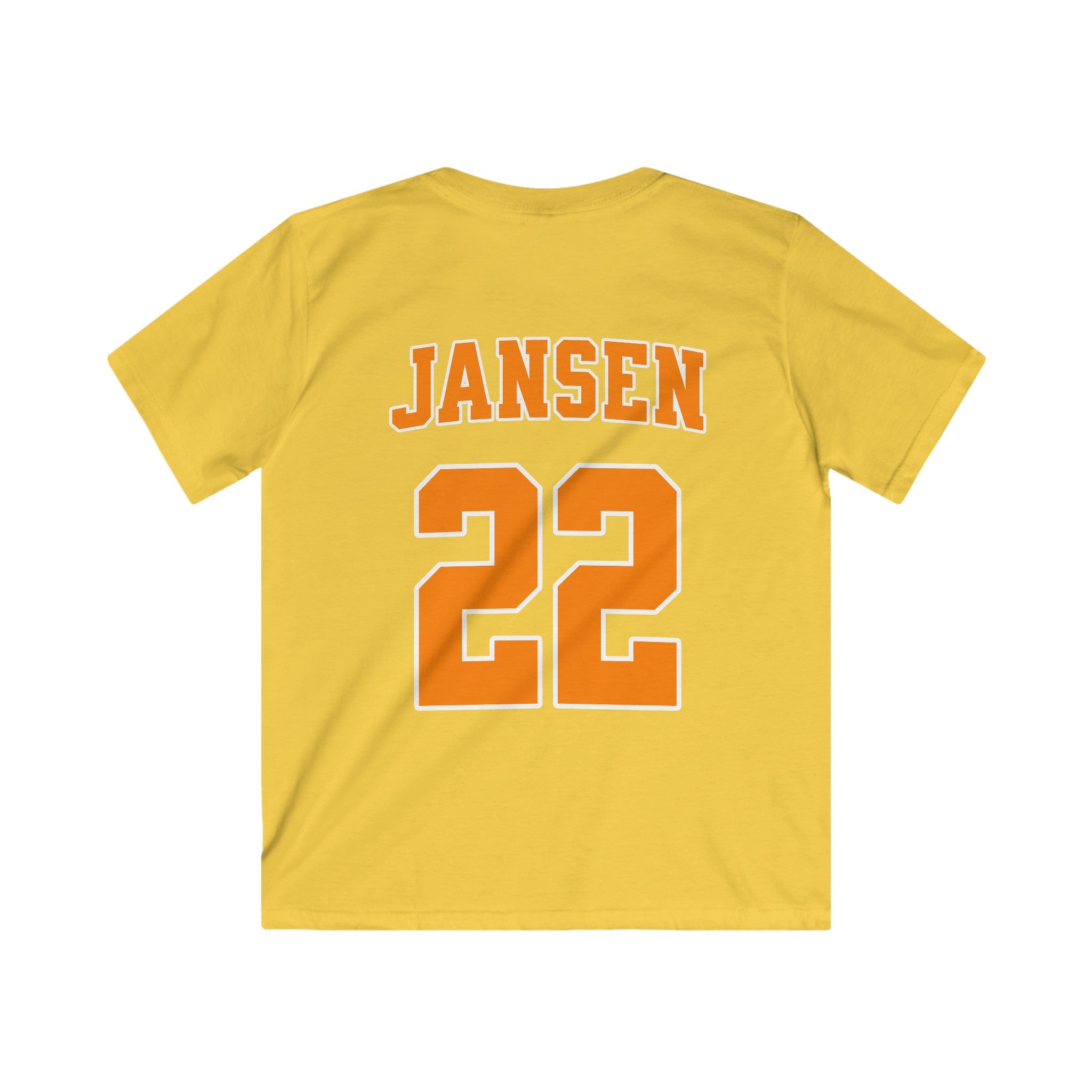 Kind Voetbal T-shirt - EK, WK en Koningsdag Kinderkleding - Personaliseer met Naam, Jaar & Rugnummer - NEDERLAND