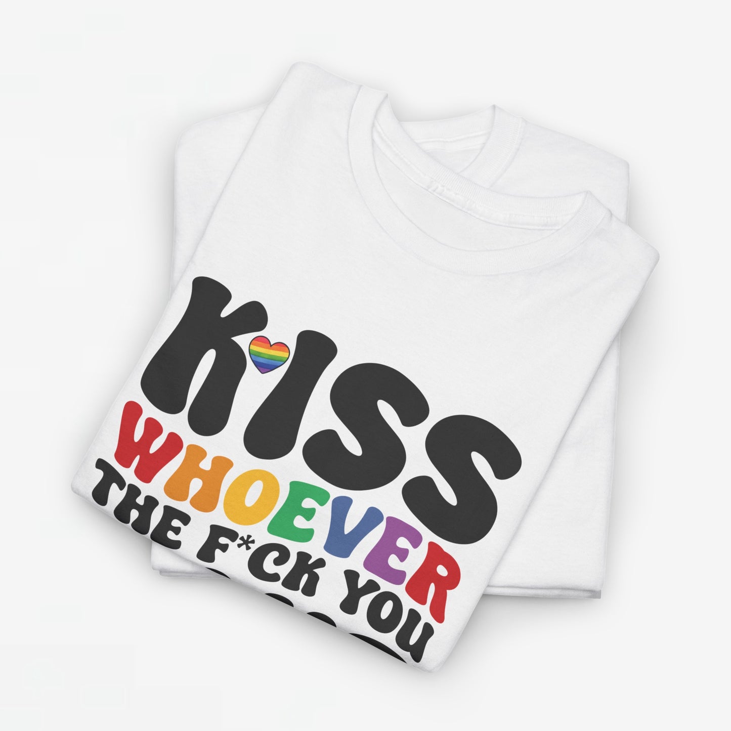 Gay Pride T-shirt - Kiss whoever the f*ck you want - Oversized #34