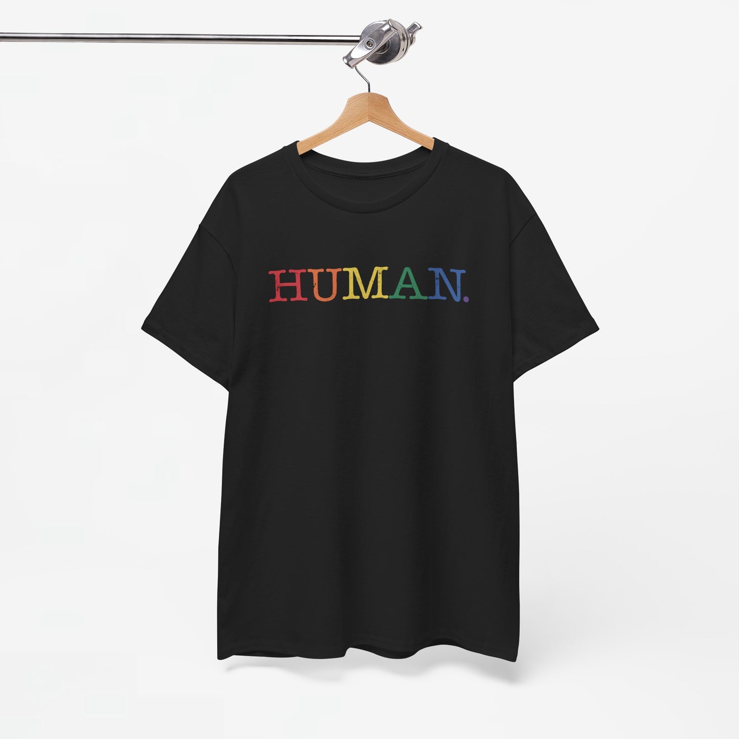 Gay Pride T-shirt - Regenboog Human - Oversized #1