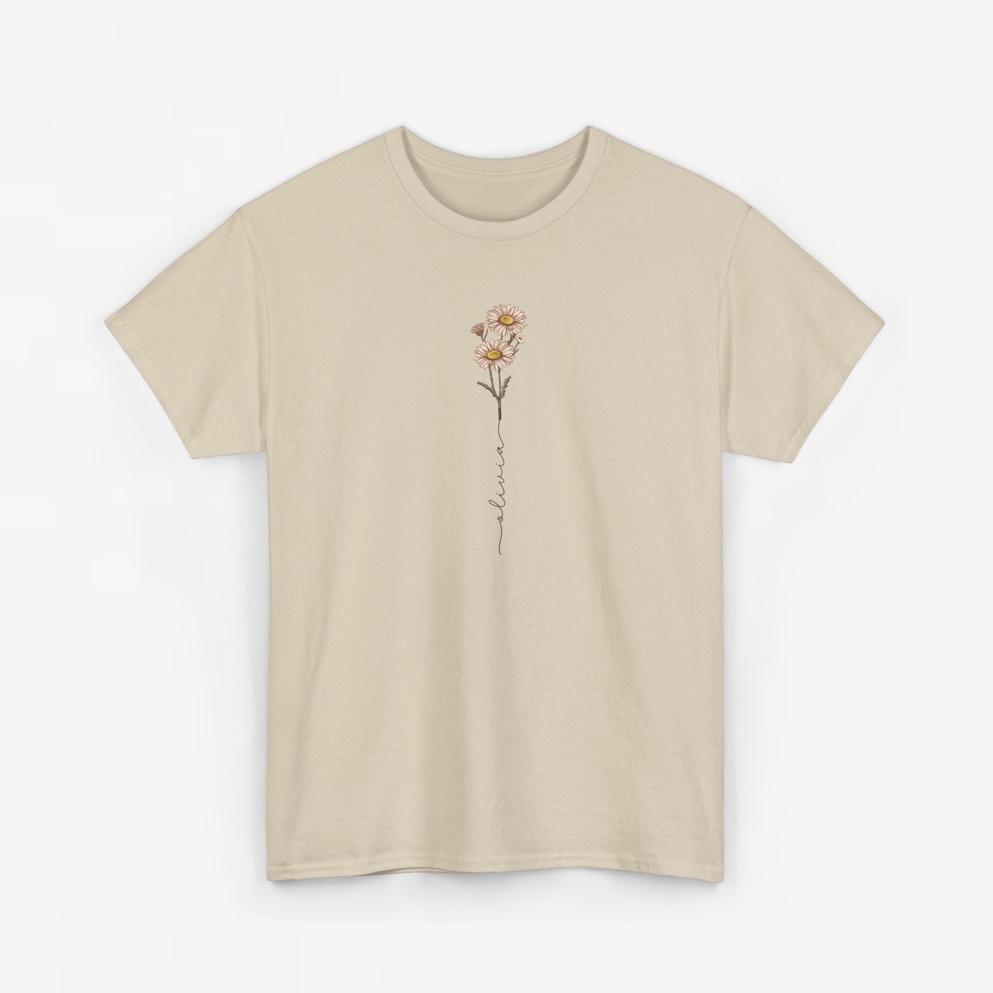 Gepersonaliseerde Moederdag Mama Cadeau - T-shirt - Geboortemaand bloem met naam