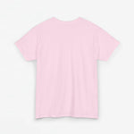 Roze t-shirt met ronde hals en effen voorzijde