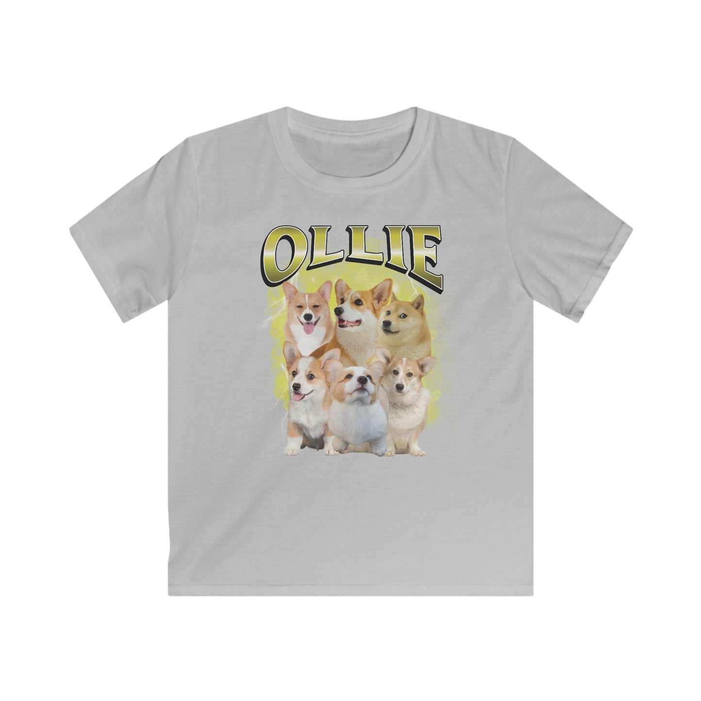 Gepersonaliseerde Cadeau voor Kinderen - Huisdier Foto T-shirt - Bootleg Softstyle Shirt