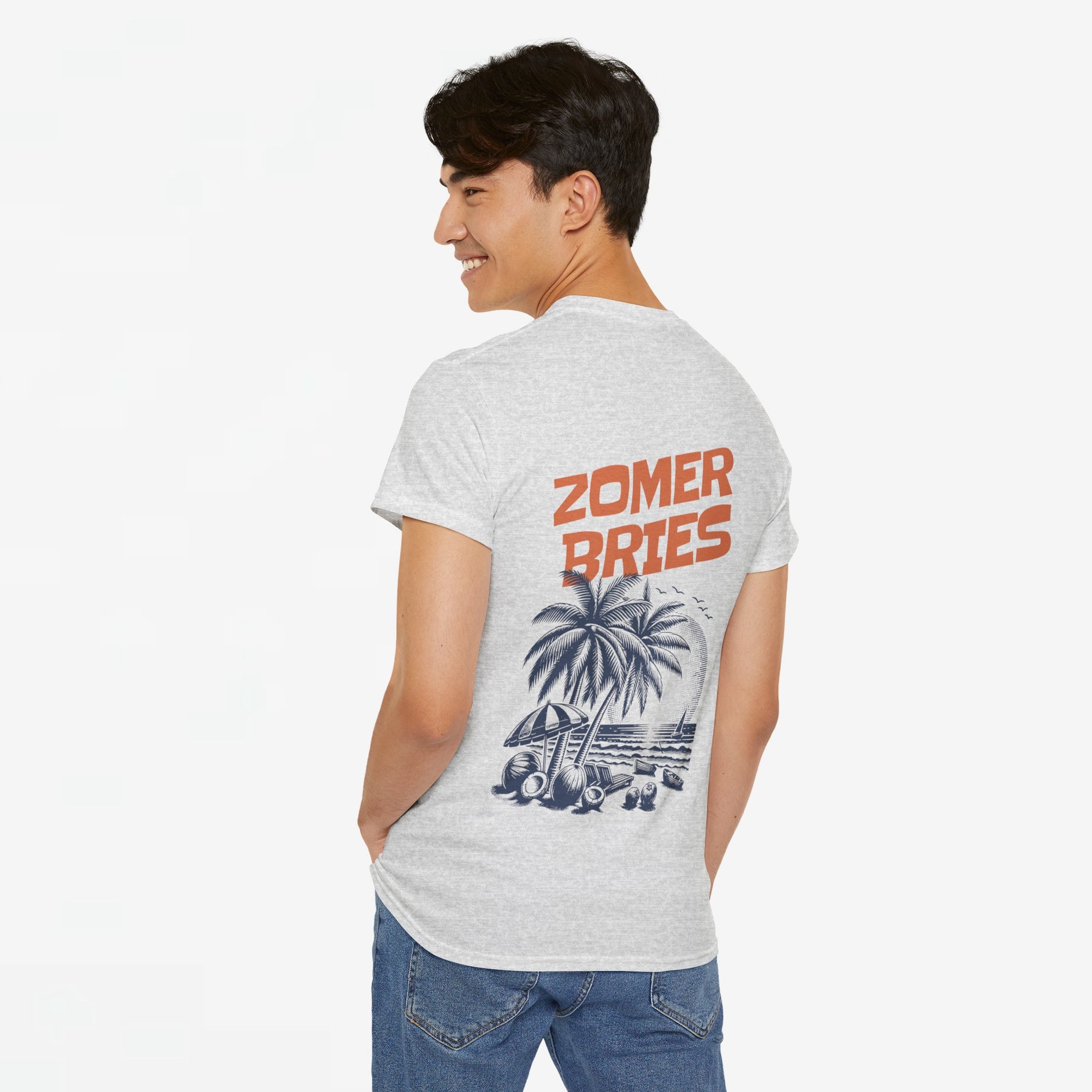 Zomer T-shirt voor Heren - Skrrtshirt Zomervakantie Oversized Tee #8 - Zomer Bries