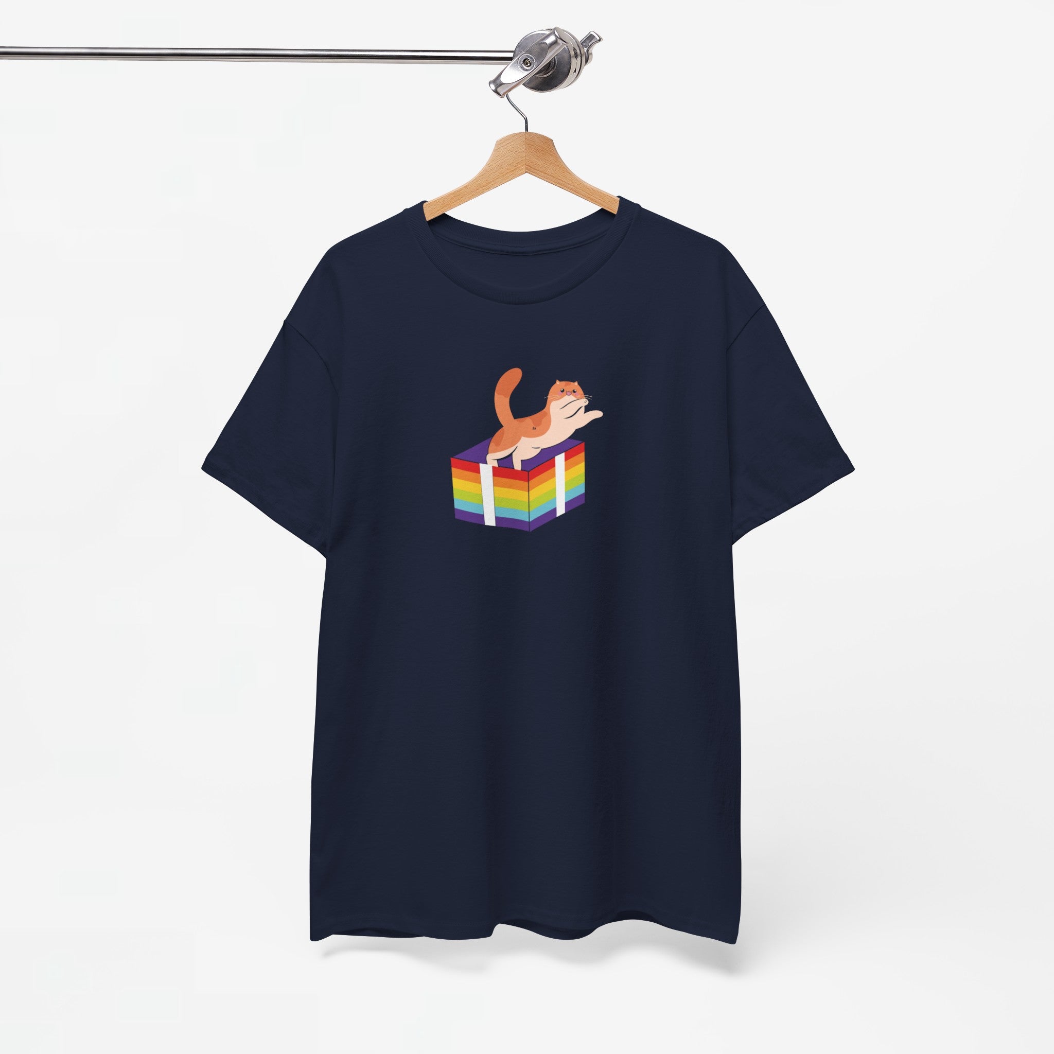 Gay Pride T-shirt - Kat Regenboog - Oversized #57