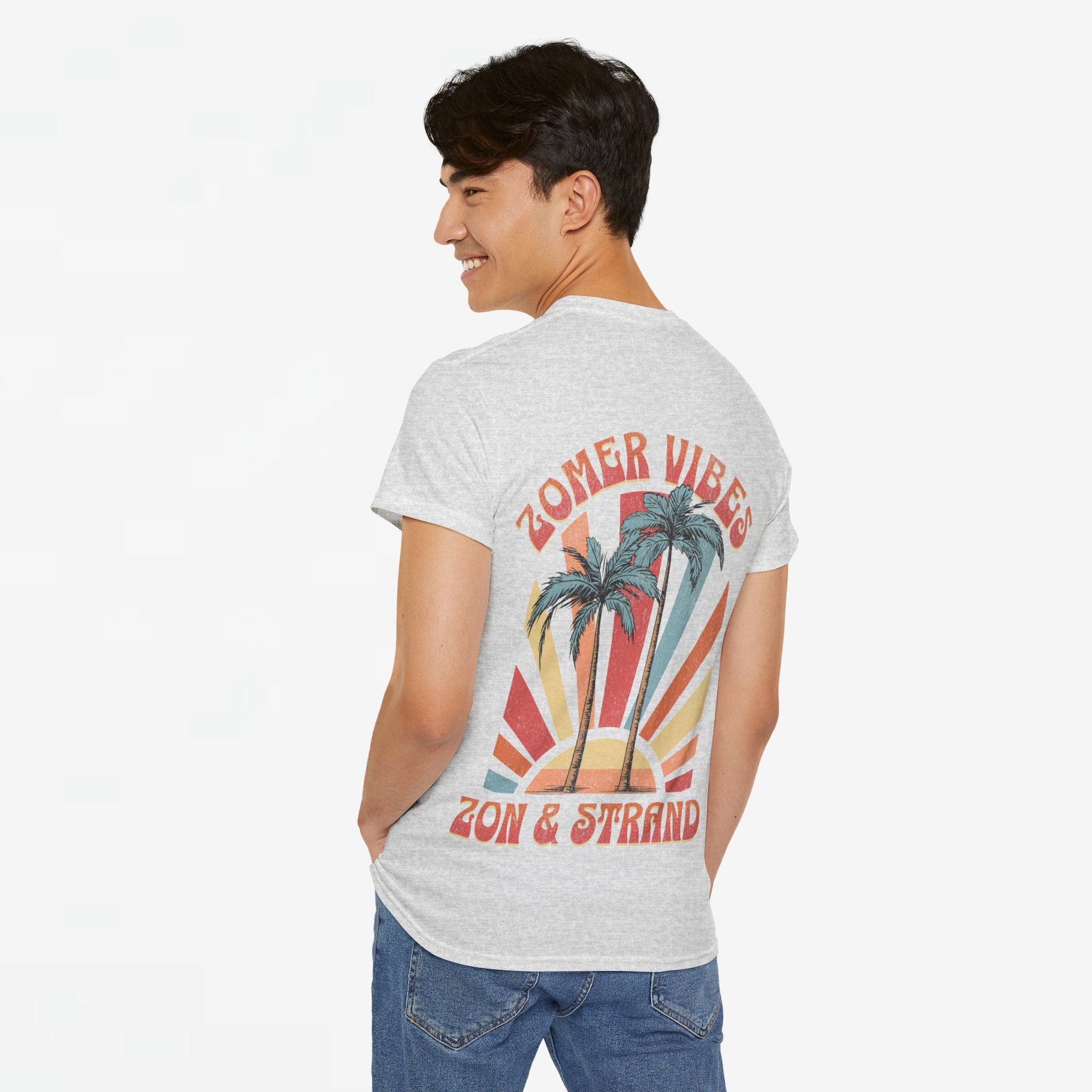 Zomer T-shirt voor Heren - Skrrtshirt Zomervakantie Oversized Tee #9 - Zon & Strand