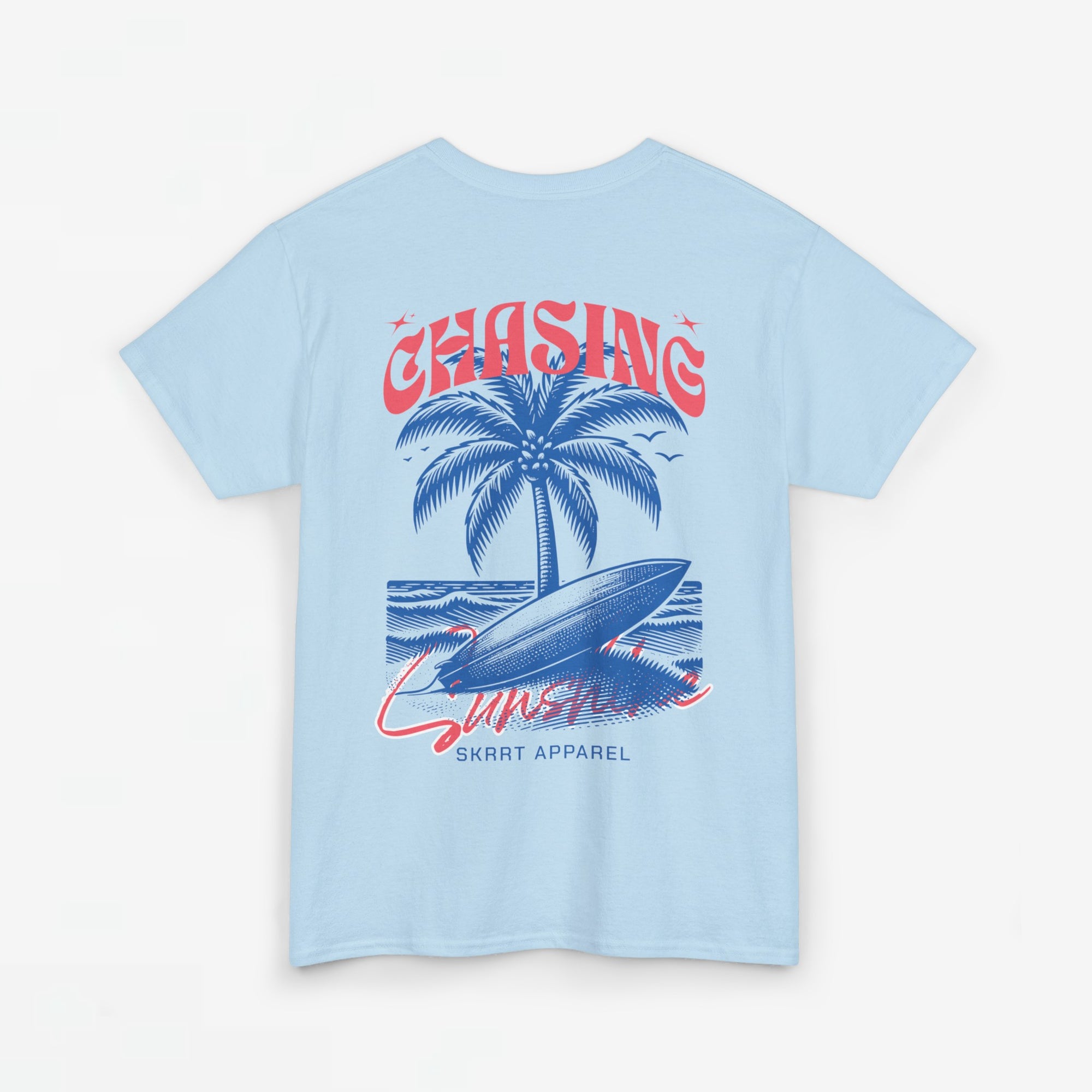 Zomer T-shirt voor Heren - Skrrtshirt Zomervakantie Oversized Tee #6 - Chasing Sunshine
