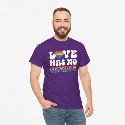 Gay Pride T-shirt - Love Has No Gender - Oversized #20