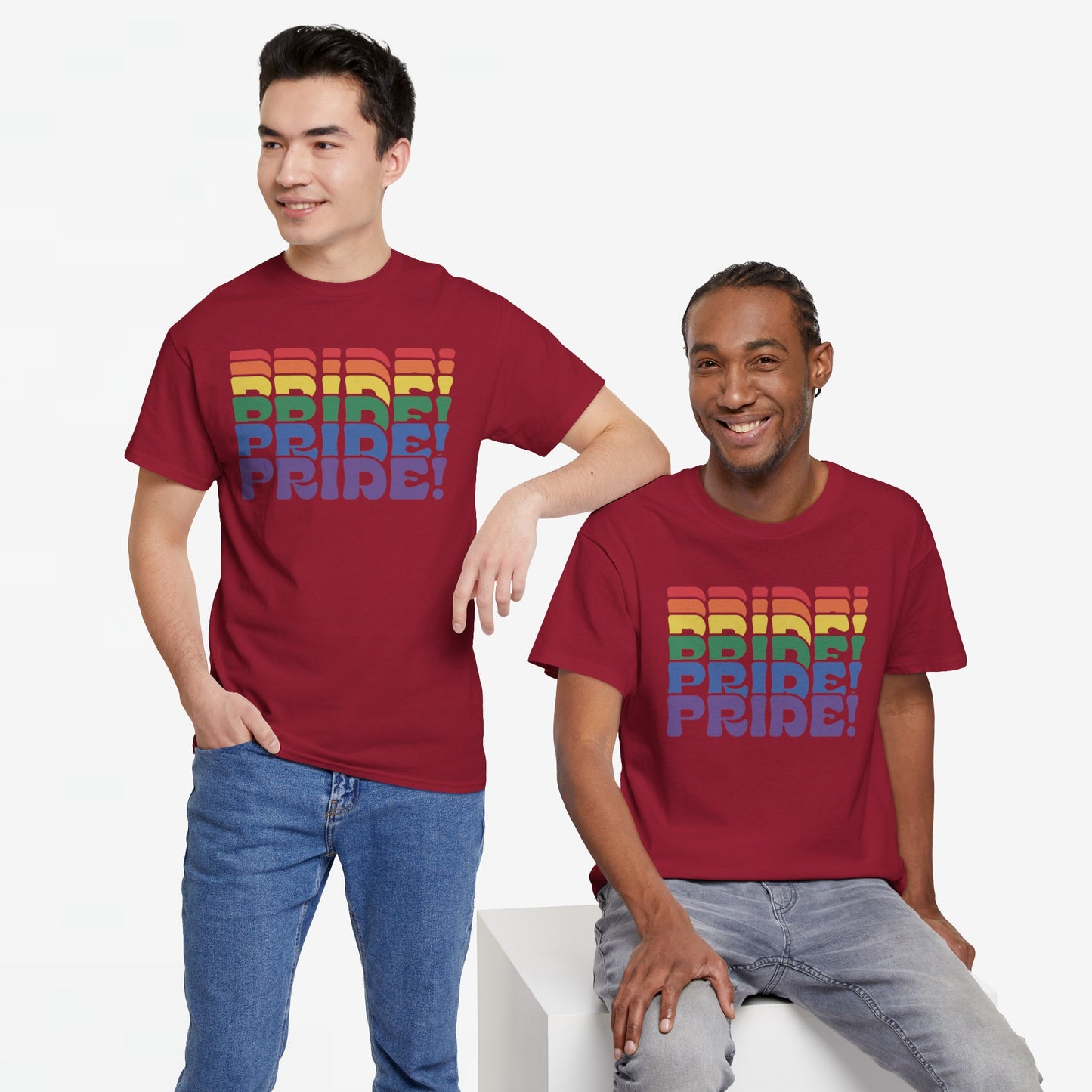 Gay Pride T-shirt - PRIDE! - Oversized #46