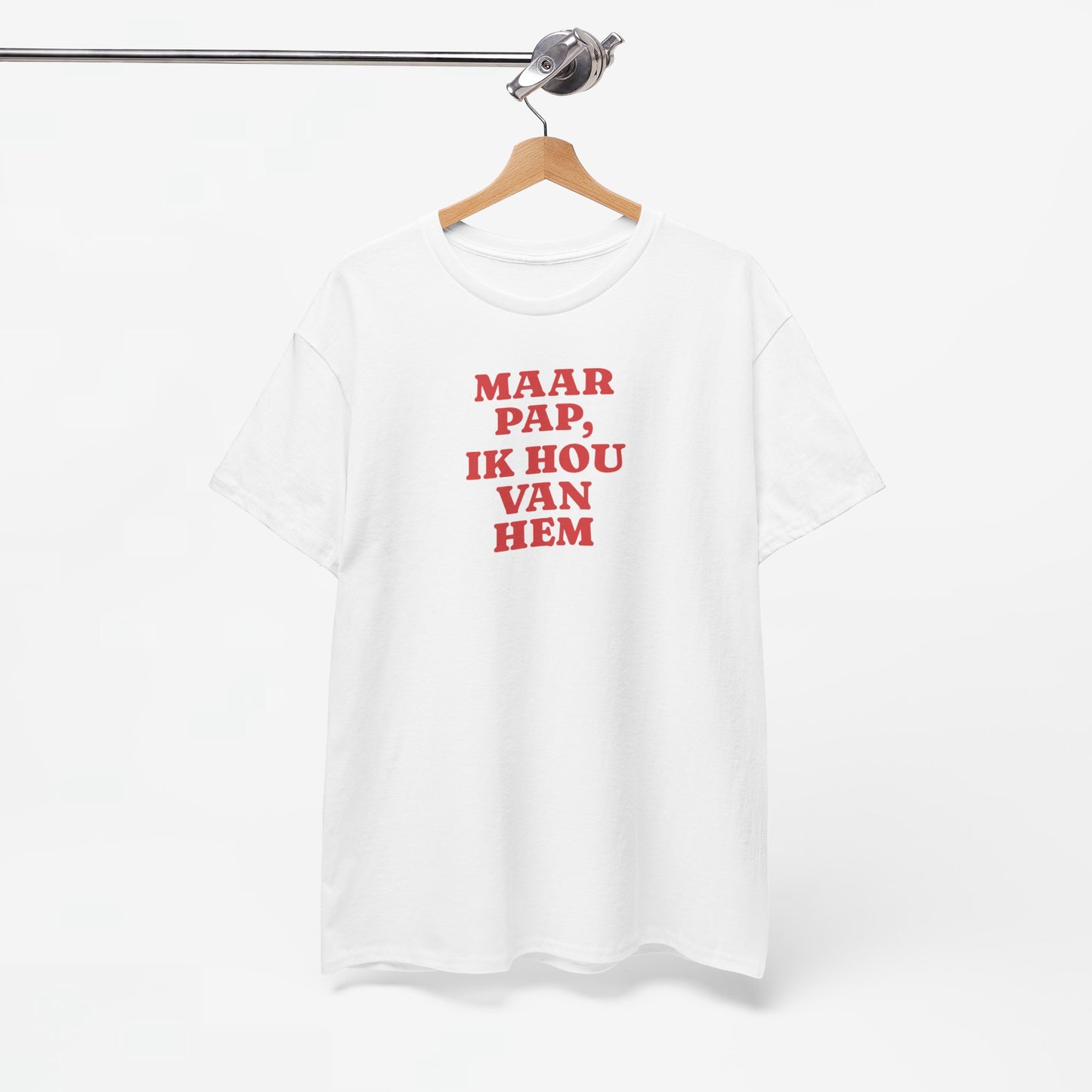 Gay Pride T-shirt -  Maar Pap, Ik Hou Van Hem - Oversized Tee